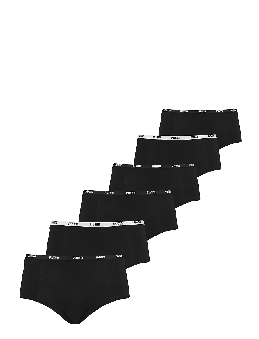 PUMA - PUMA WOMEN MINI SHORT 6P ECOM - unterwäsche & socken - black - 0