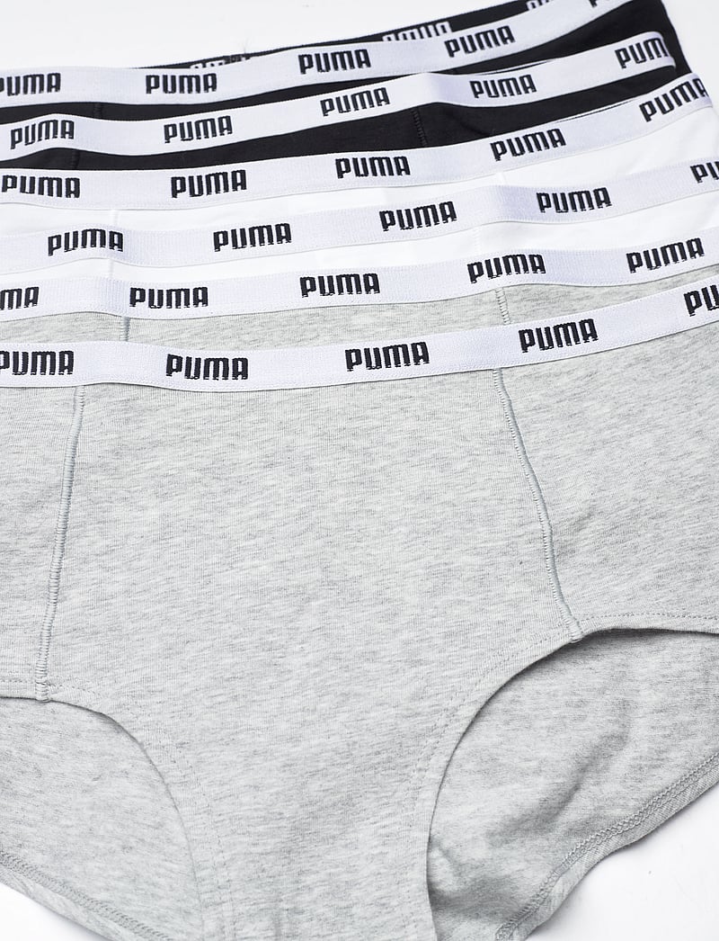 PUMA - PUMA WOMEN MINI SHORT 6P ECOM - undertøy - white / grey / black - 1