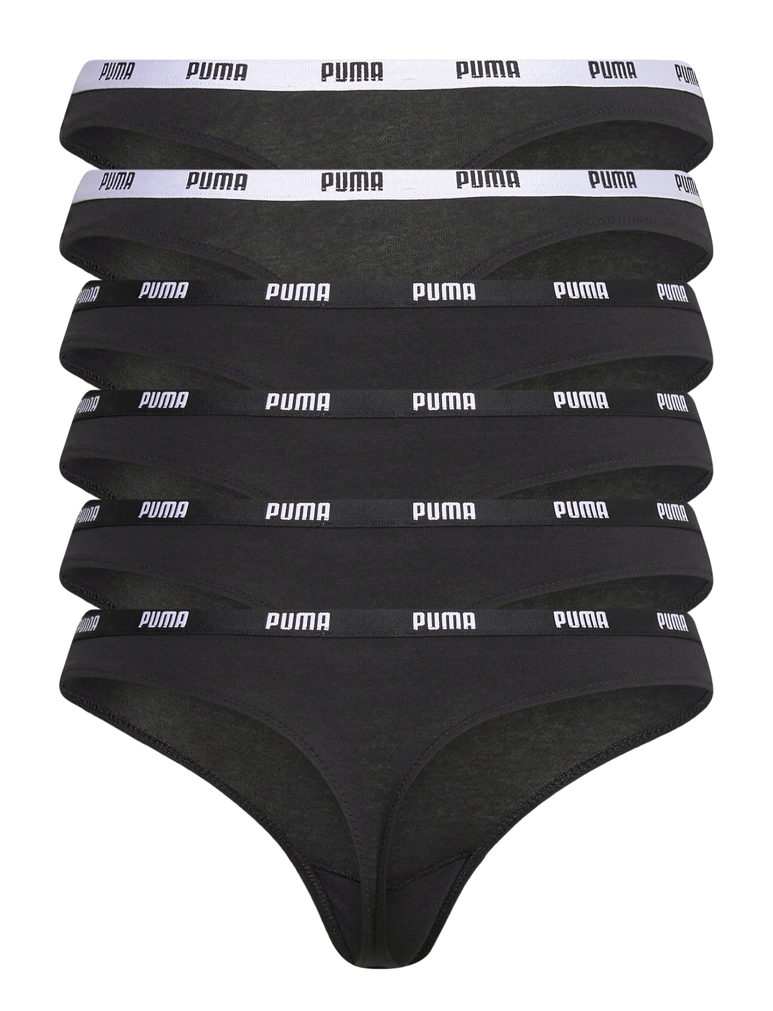 PUMA - PUMA WOMEN STRING 6P ECOM - unterwäsche & socken - black - 2