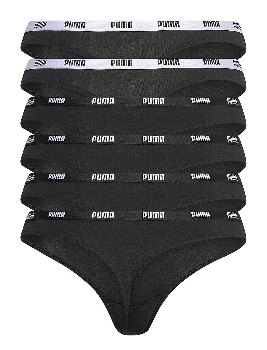 PUMA - PUMA WOMEN STRING 6P ECOM - unterwäsche & socken - black - 2