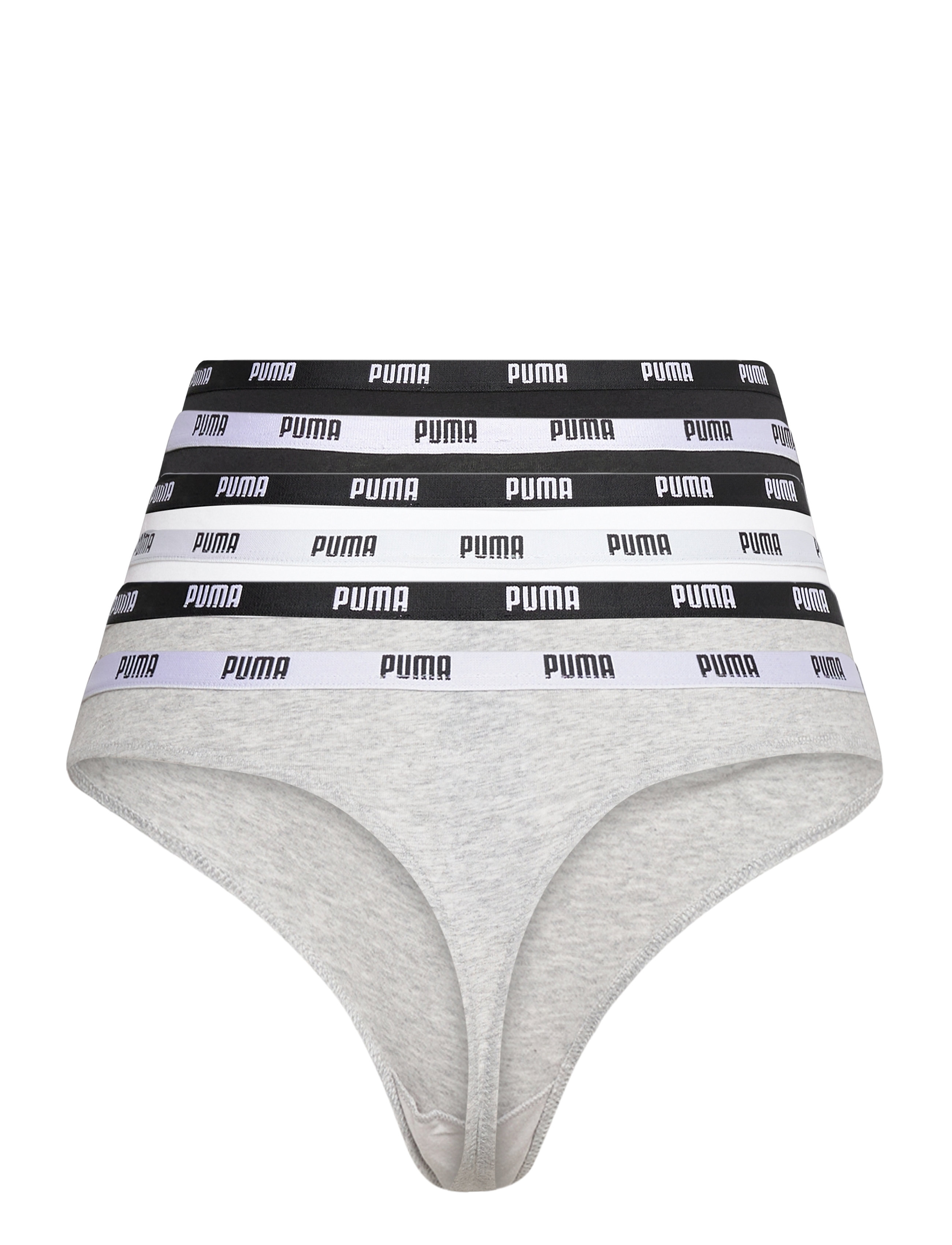 PUMA - PUMA WOMEN STRING 6P ECOM - nærföt og sokkar - grey/black/white - 2