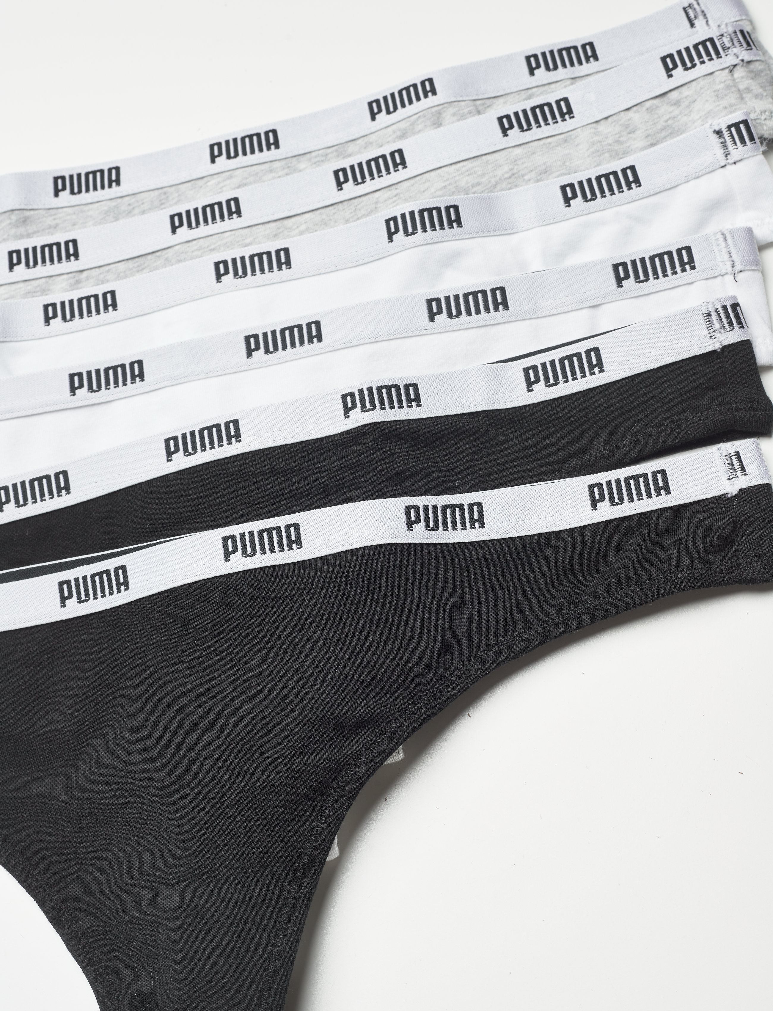 PUMA - PUMA WOMEN STRING 6P ECOM - nærföt og sokkar - grey/black/white - 1