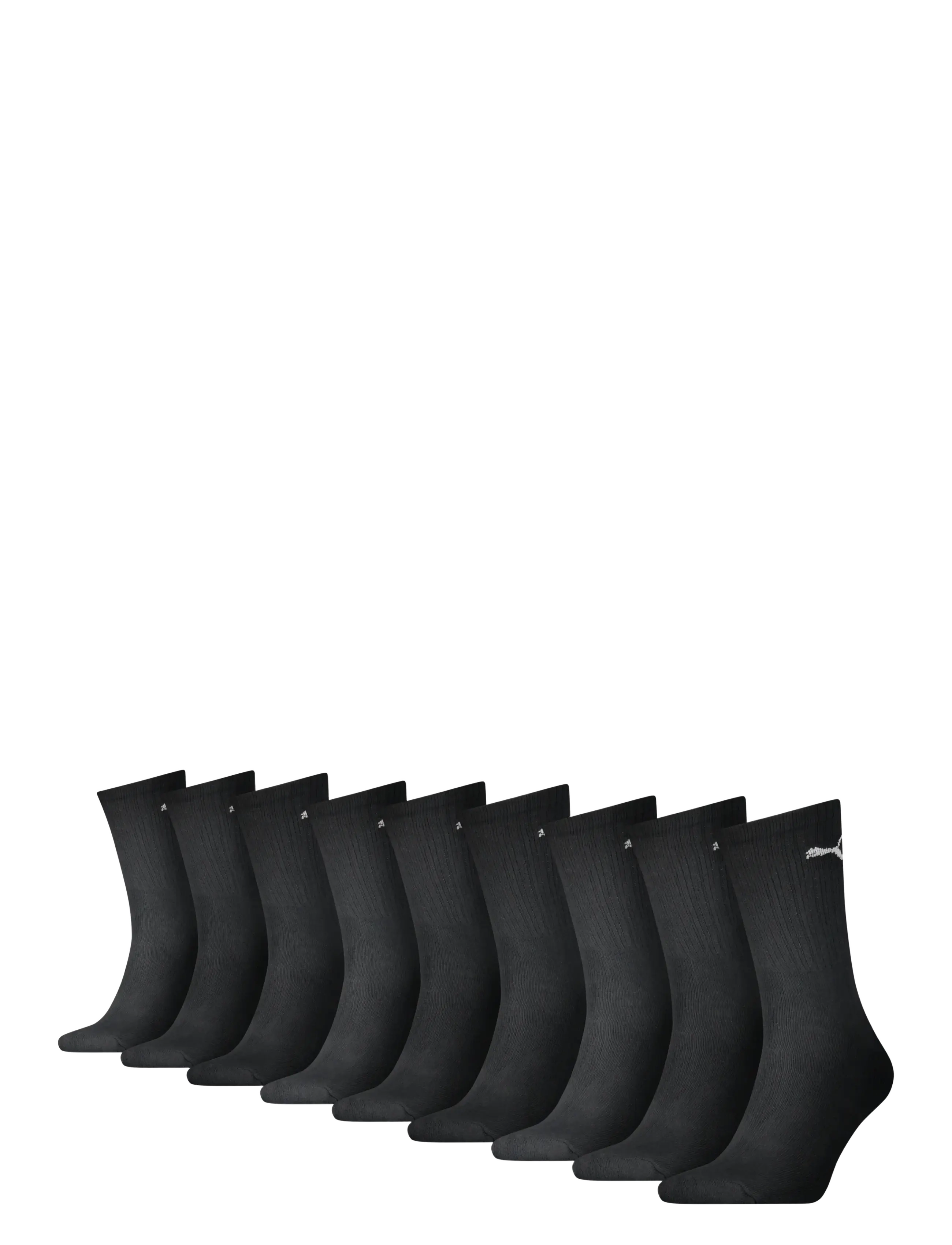 PUMA Puma Crew Sock 9P Ecom, 35-38, Black, Sokker > Almindelige Sokker, Dame