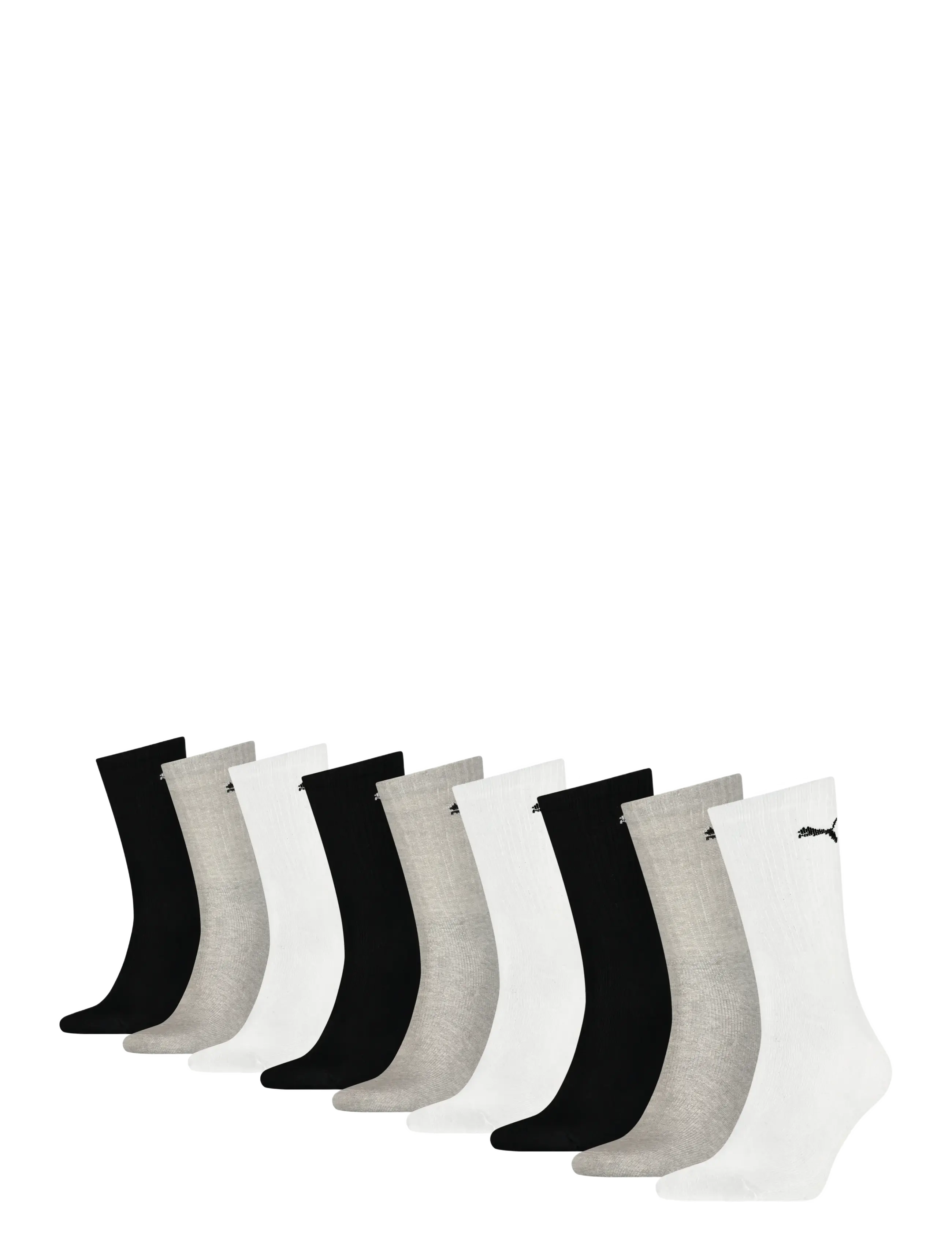 PUMA Crew Sock 9P Ecom, 35-38, Socks, Mehrfarbig/gemustert - Regular Frauen