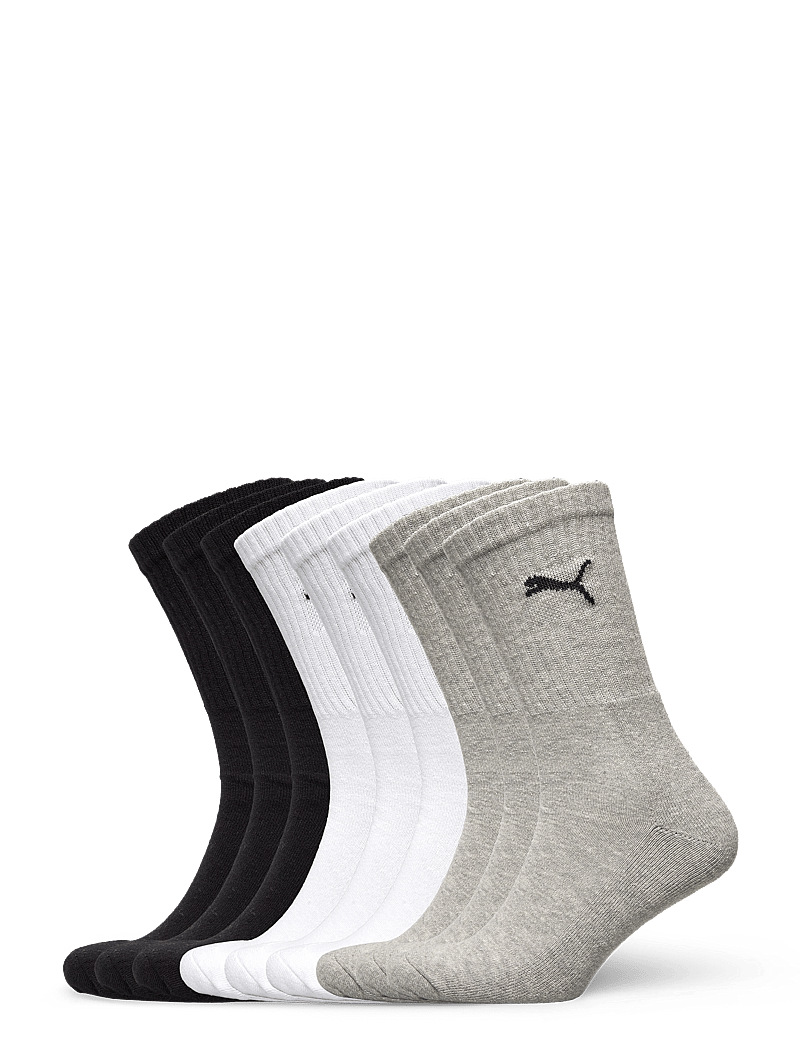 PUMA - PUMA CREW SOCK 9P ECOM - spordisokid - white / grey / black - 0