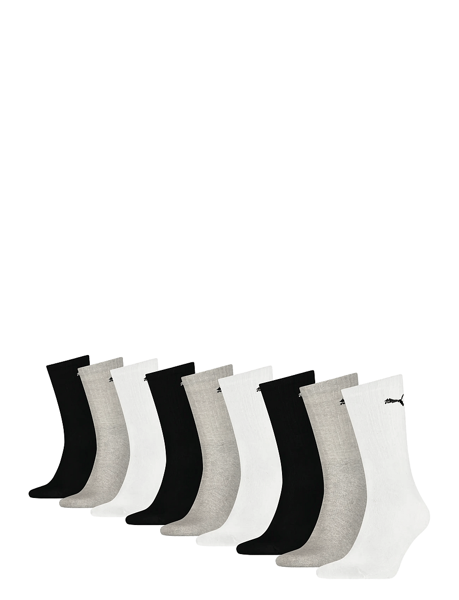 PUMA - PUMA CREW SOCK 9P ECOM - sportstrømper - white / grey / black - 0