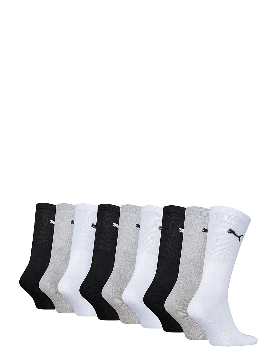 PUMA - PUMA CREW SOCK 9P ECOM - sportstrømper - white / grey / black - 1