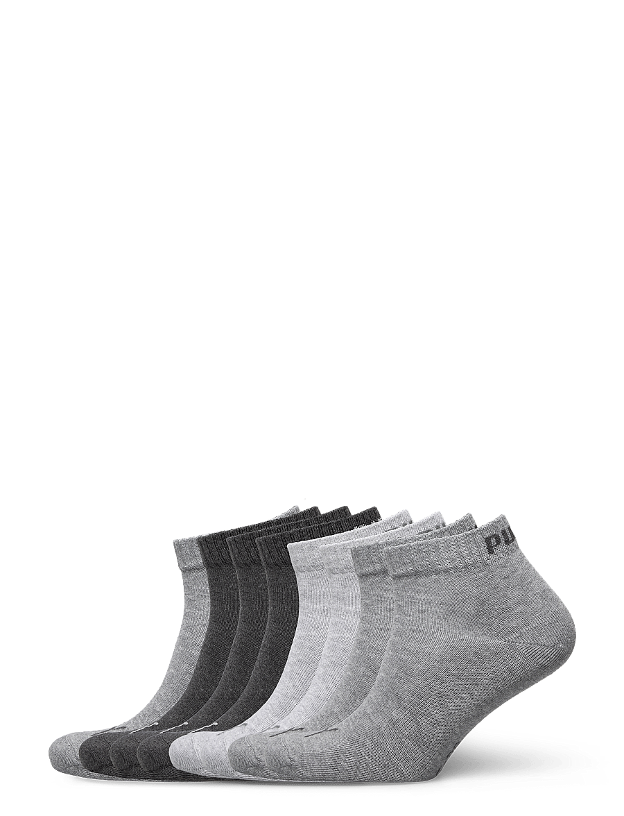 PUMA - PUMA UNISEX QUARTER PLAIN 9P ECOM - strümpfe - anthraci/l mel grey/m mel grey - 0