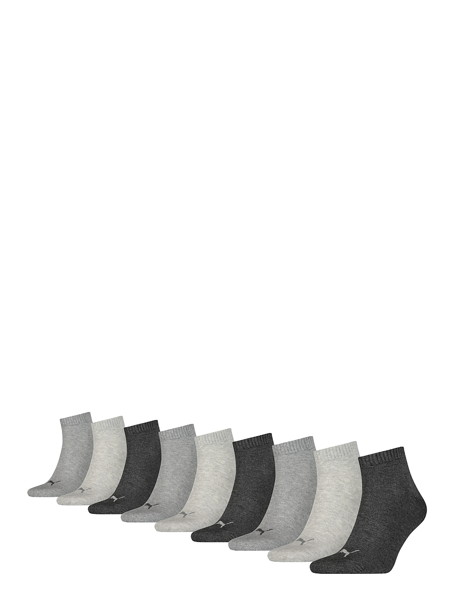 PUMA - PUMA UNISEX QUARTER PLAIN 9P ECOM - träningsstrumpor - anthraci/l mel grey/m mel grey - 0