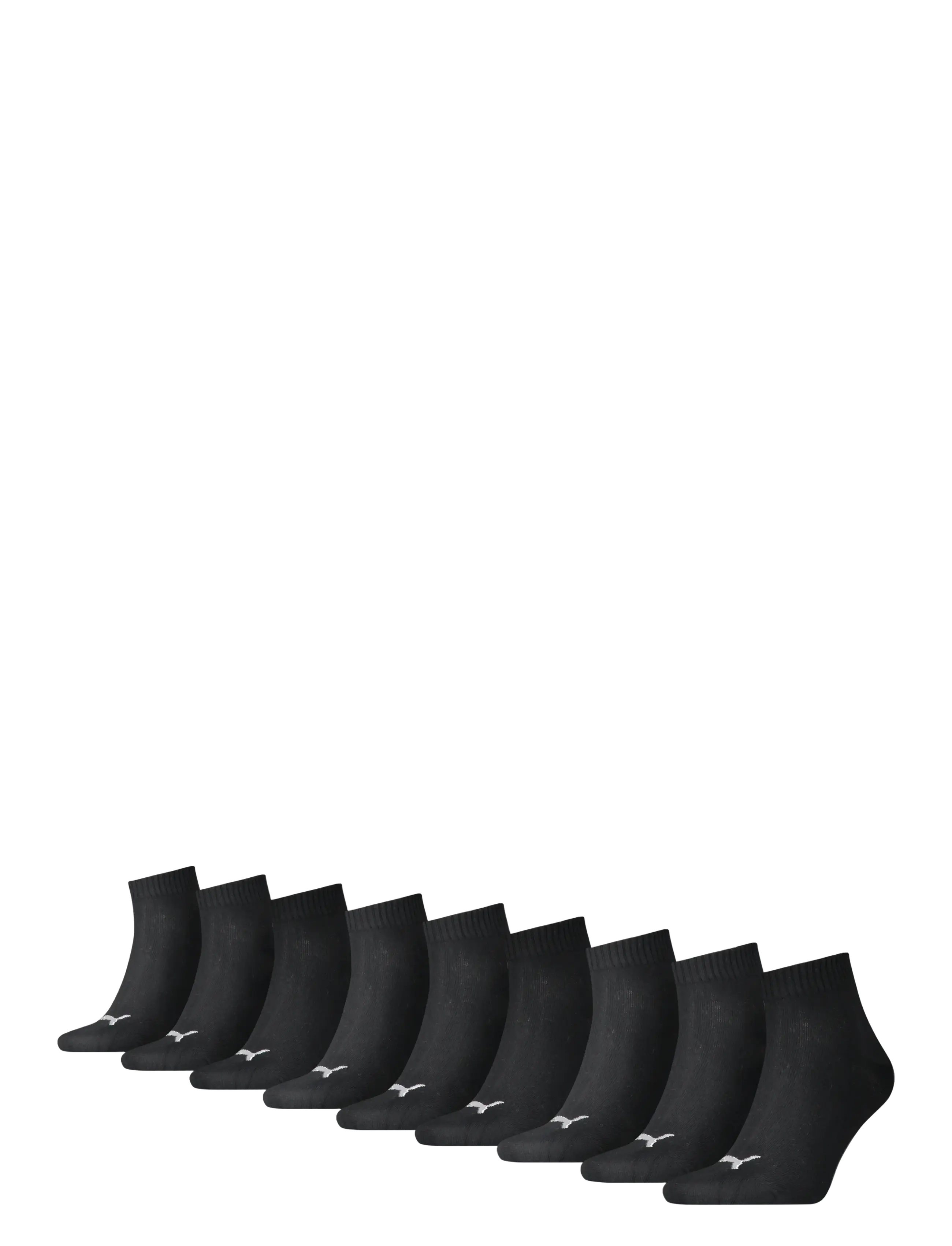 PUMA Unisex Quarter Plain 9P Ecom, 35-38, Socks, Schwarz - Footies-ankle Frauen