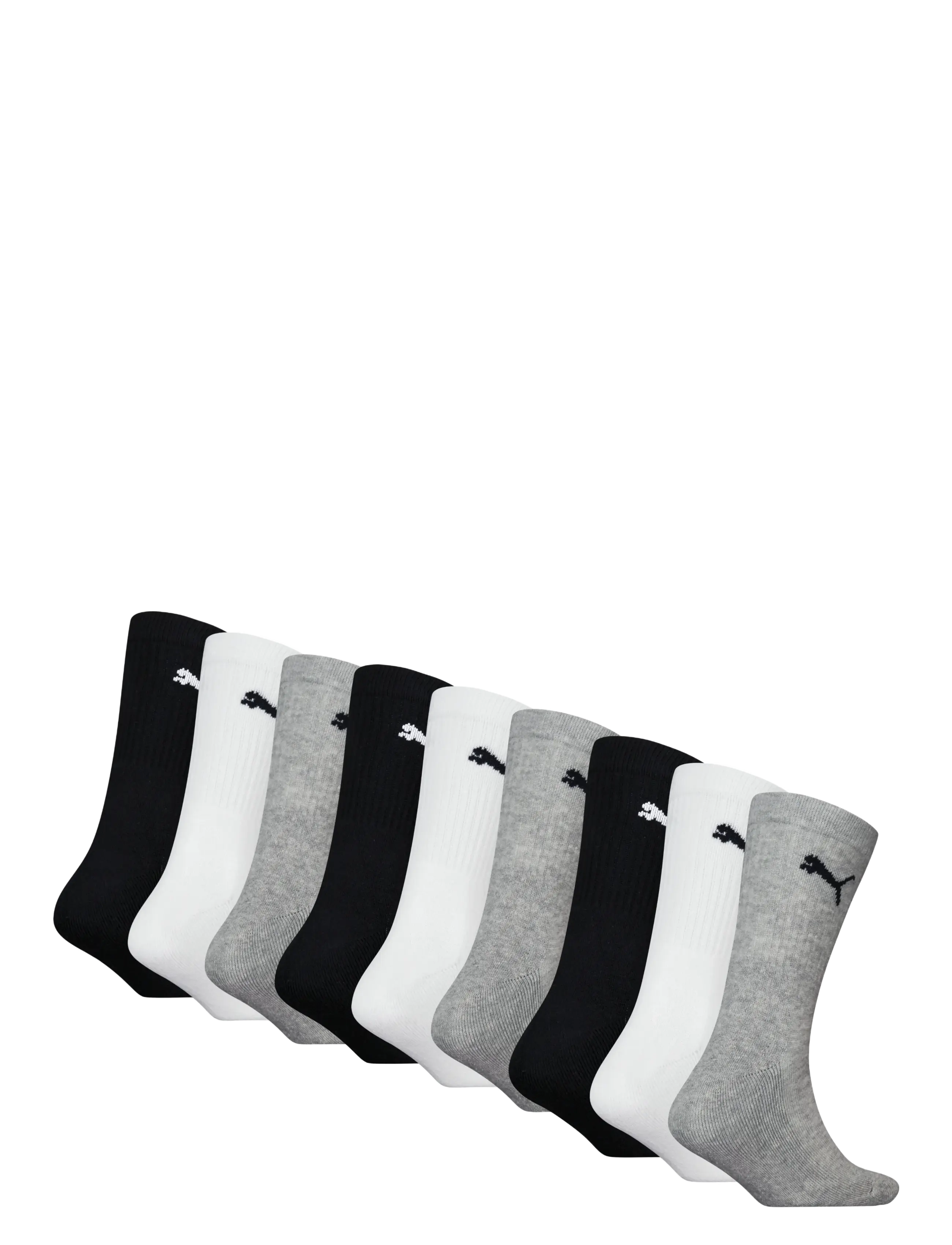 PUMA - PUMA JUNIOR CREW SOCK 9P ECOM - strumpor - grey/white/black - 1