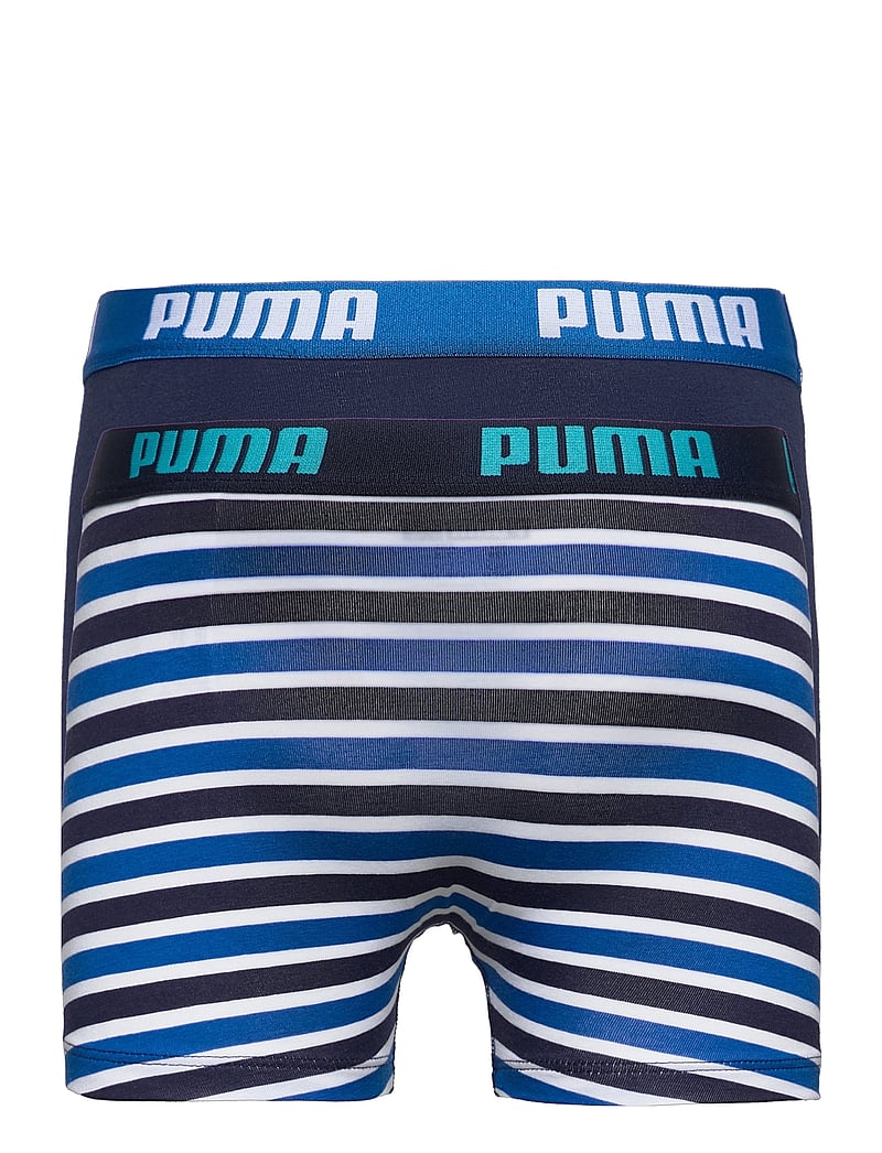 PUMA - PUMA BOYS BASIC BOXER PRINTED S - underbukser - blue - 1