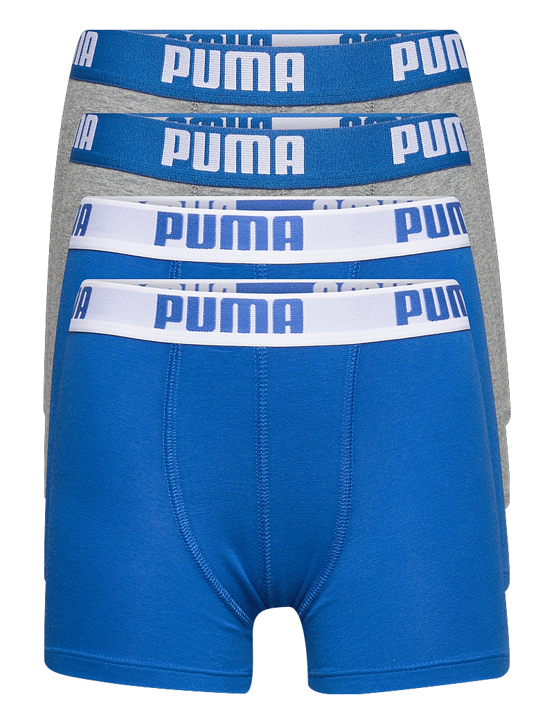 PUMA - PUMA BOYS BASIC BOXER 4P ECOM - underbukser - blue / grey - 0