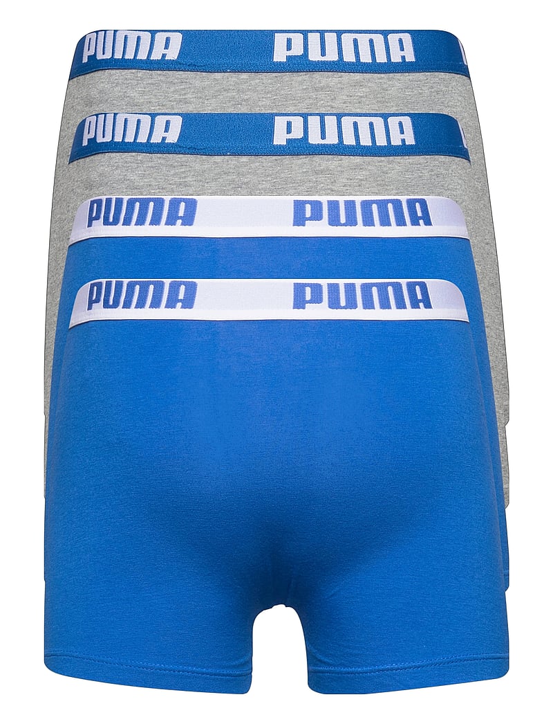 PUMA - PUMA BOYS BASIC BOXER 4P ECOM - underbukser - blue / grey - 1