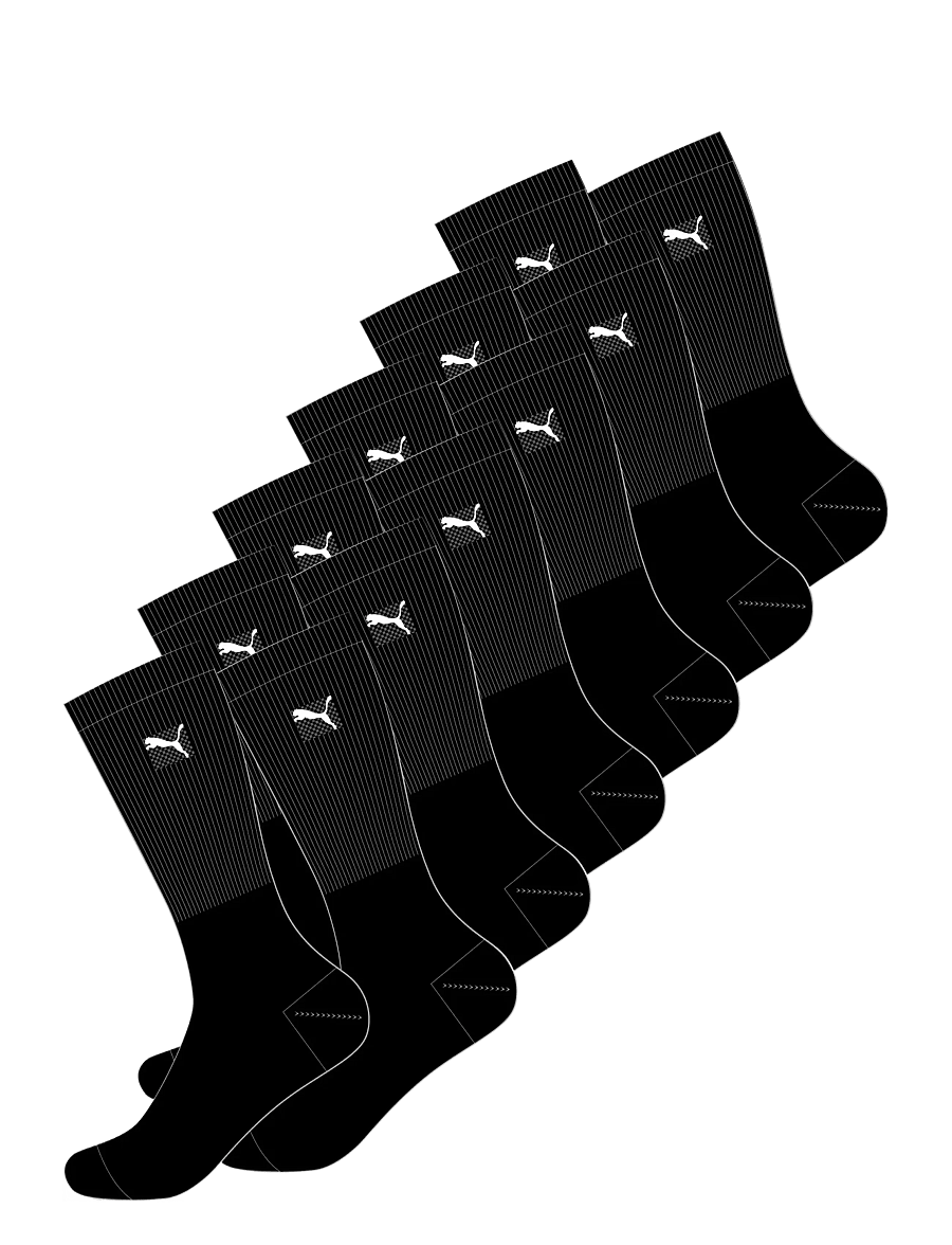 PUMA - PUMA CREW SOCK 12P ECOM - strümpfe - black - 2