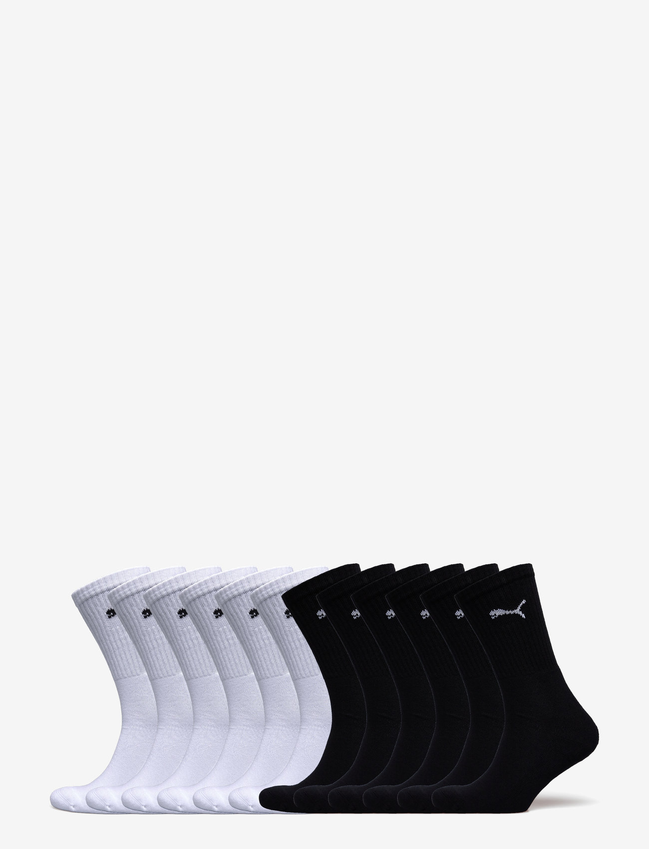 PUMA - PUMA CREW SOCK 12P - sportstrømper - black / white - 0