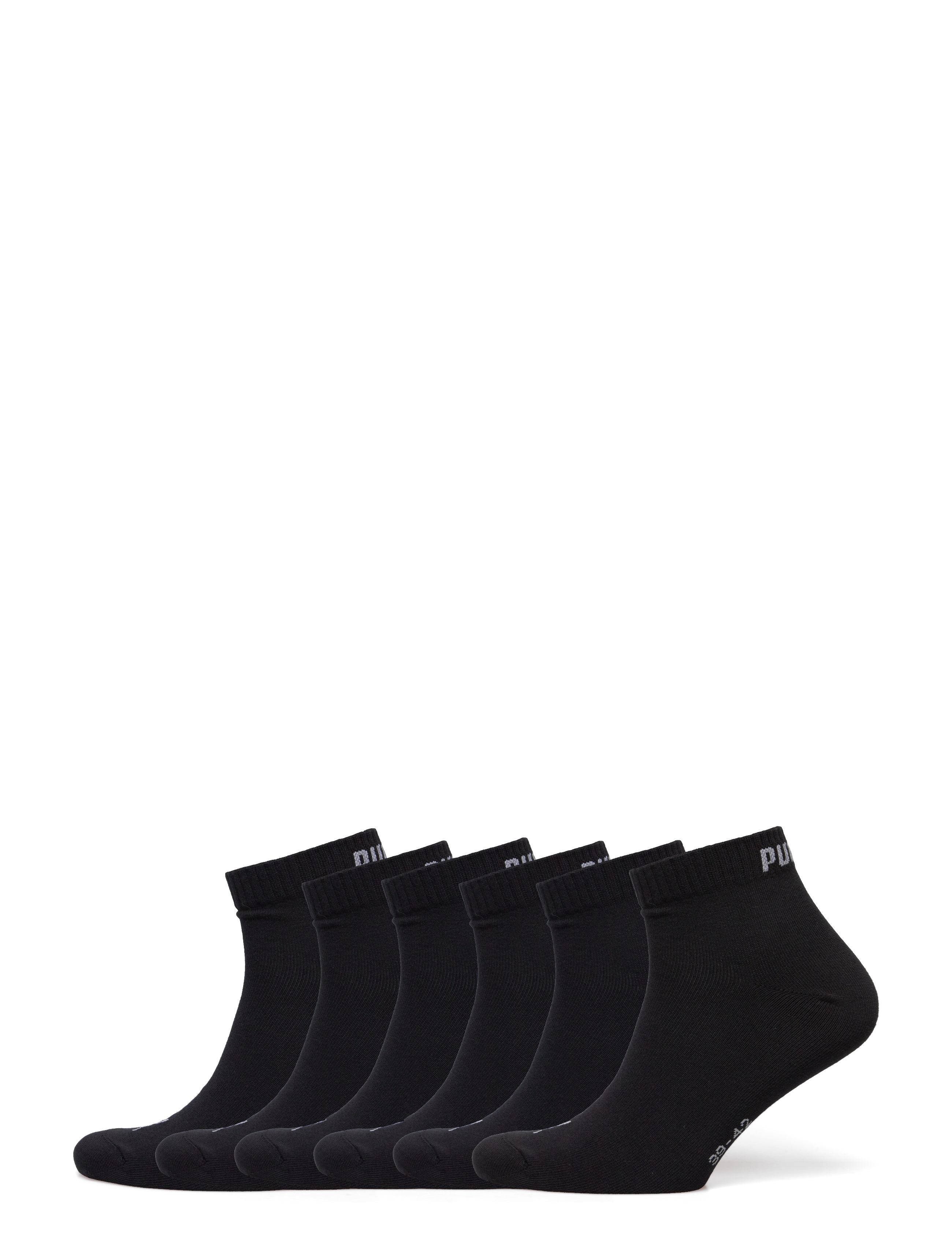 PUMA - PUMA UNISEX QUARTER PLAIN 6P ECOM - sport socks - black - 0