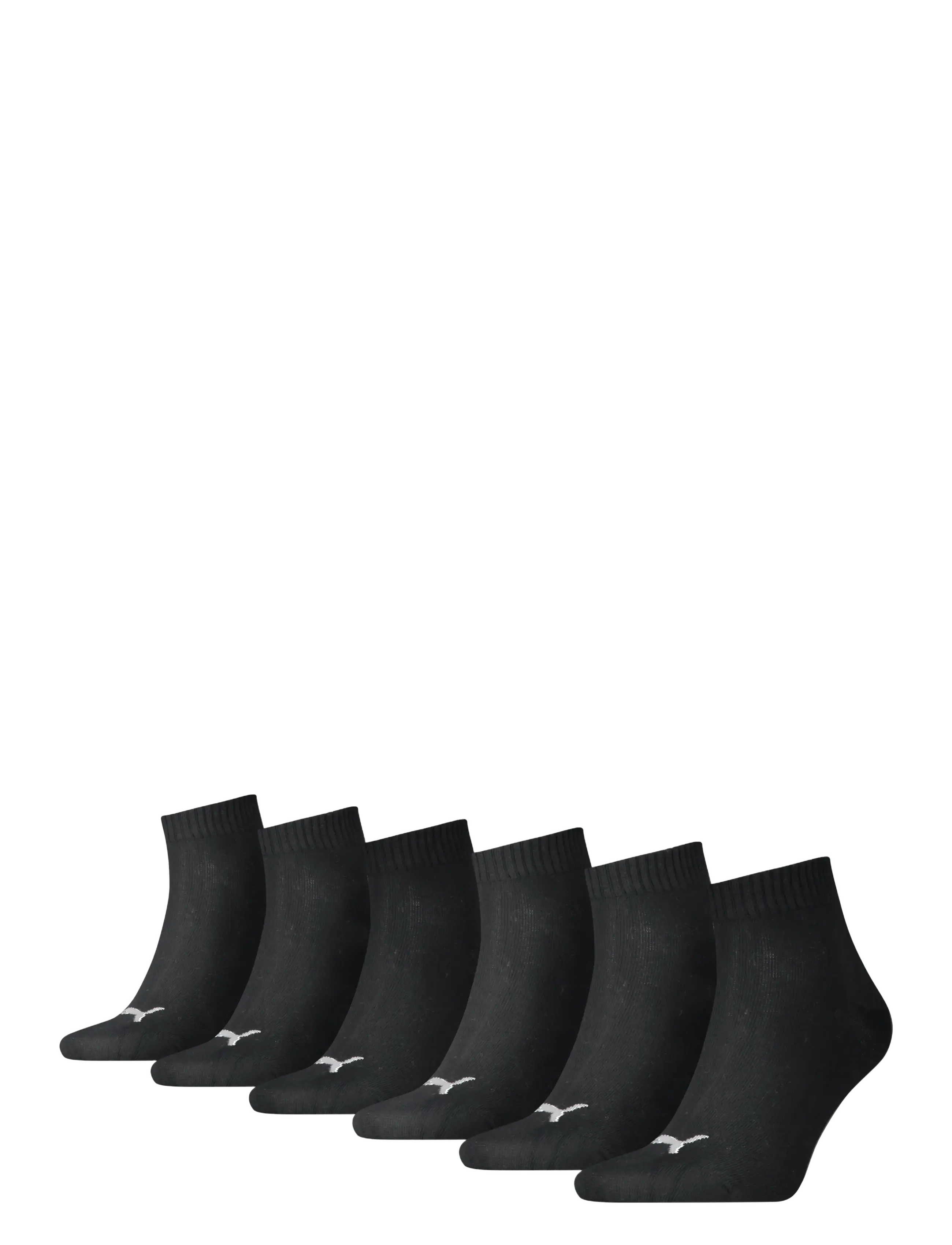 PUMA - PUMA UNISEX QUARTER PLAIN 6P ECOM - strümpfe - black - 0