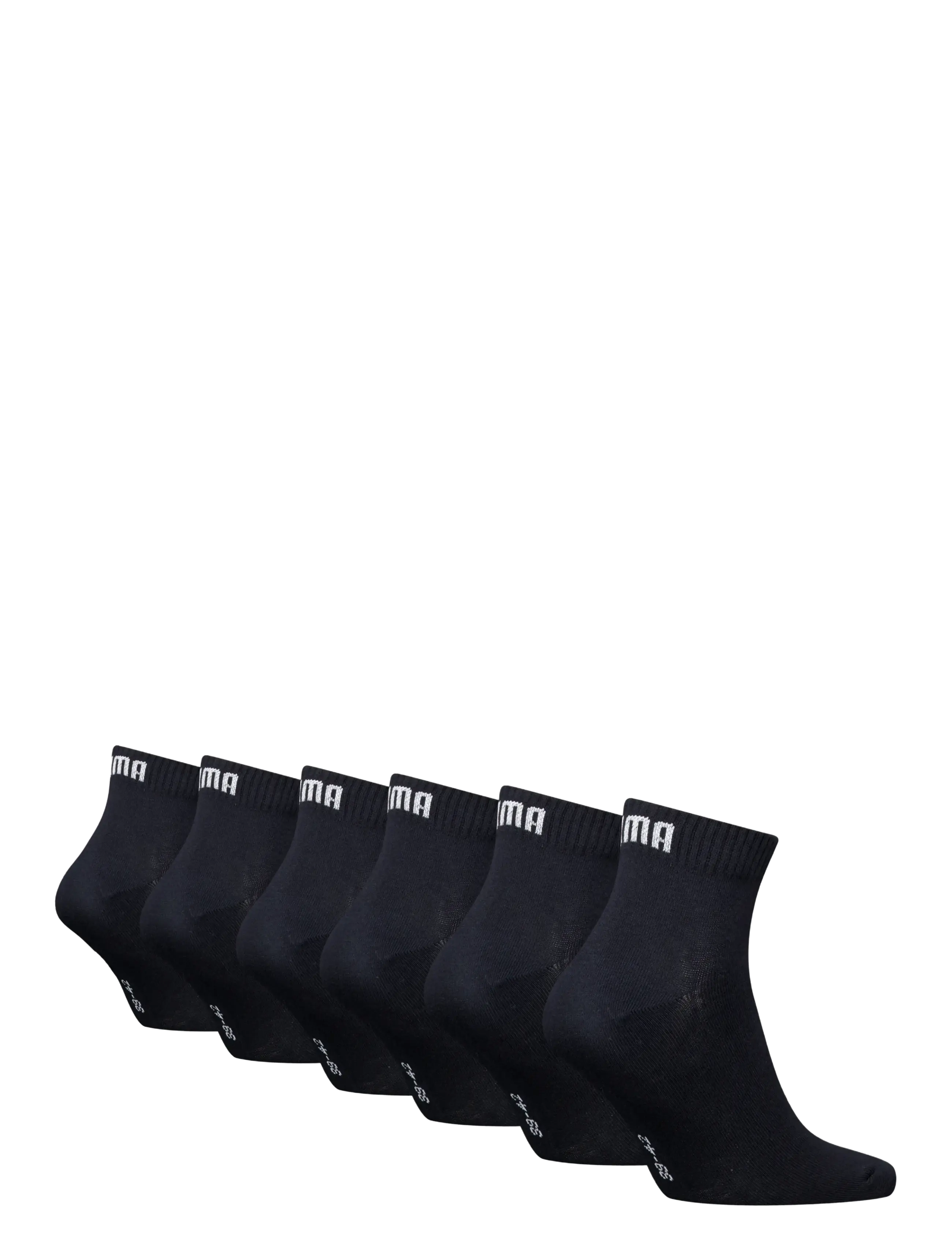 PUMA - PUMA UNISEX QUARTER PLAIN 6P ECOM - strümpfe - black - 1