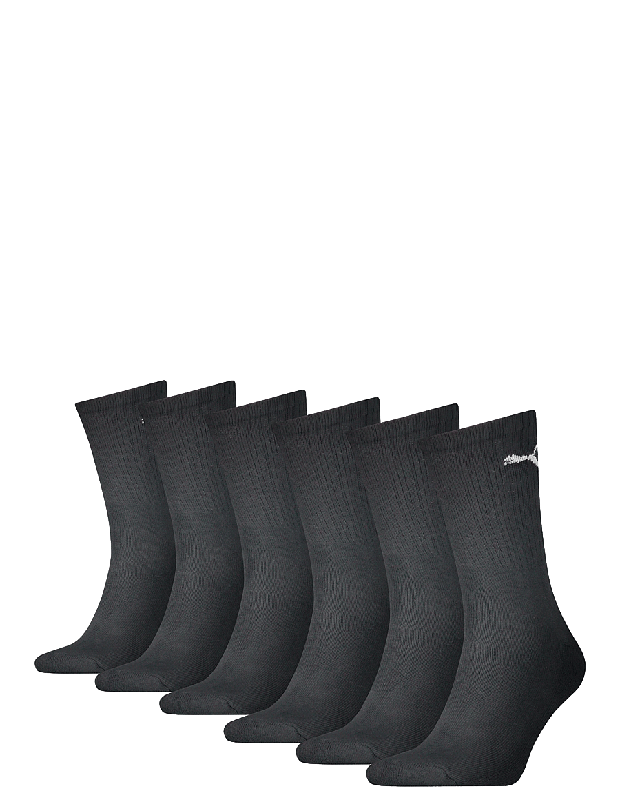 PUMA - PUMA UNISEX CREW SOCK 6P ECOM - sportstrømper - black - 0