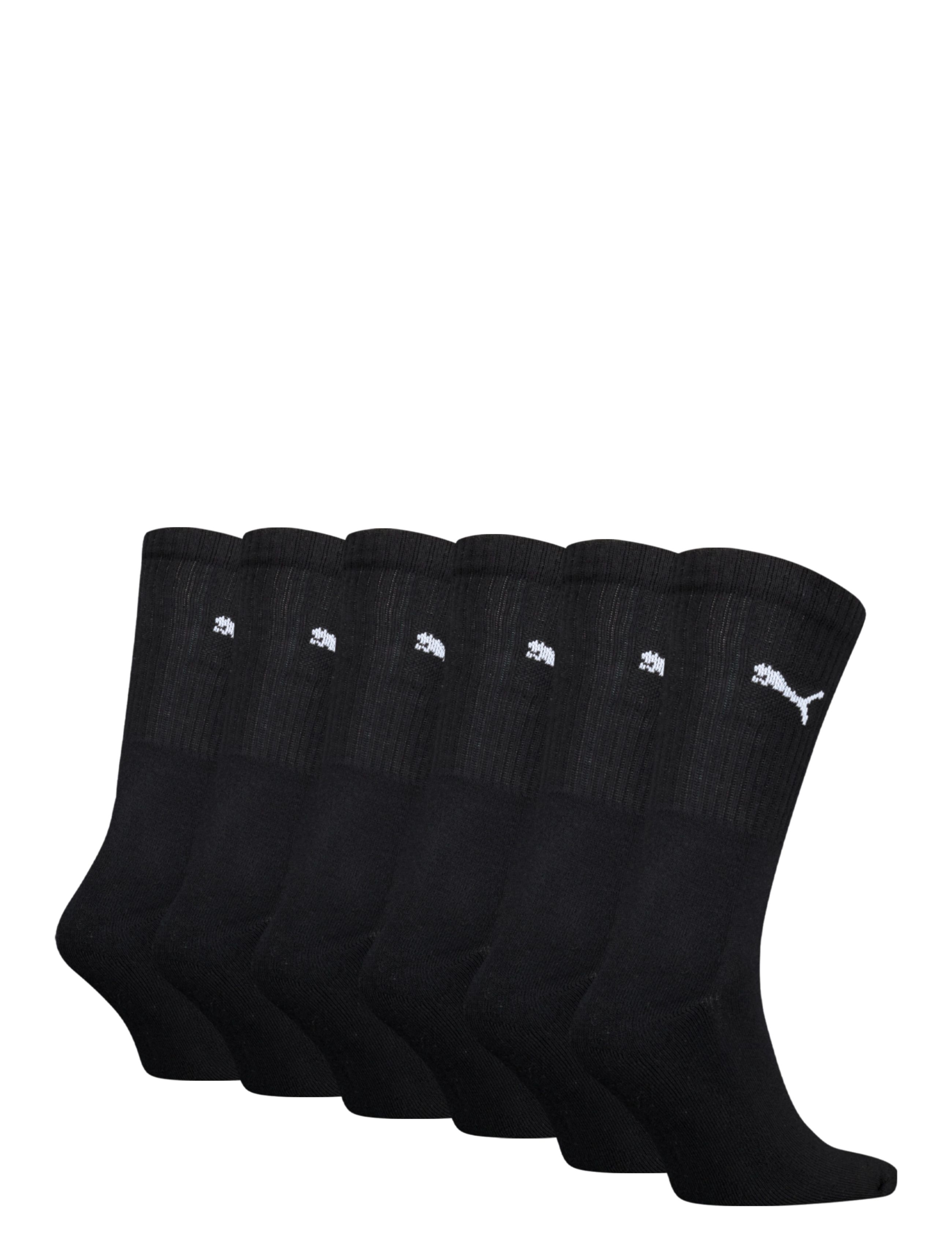 PUMA - PUMA UNISEX CREW SOCK 6P ECOM - spordisokid - black - 1