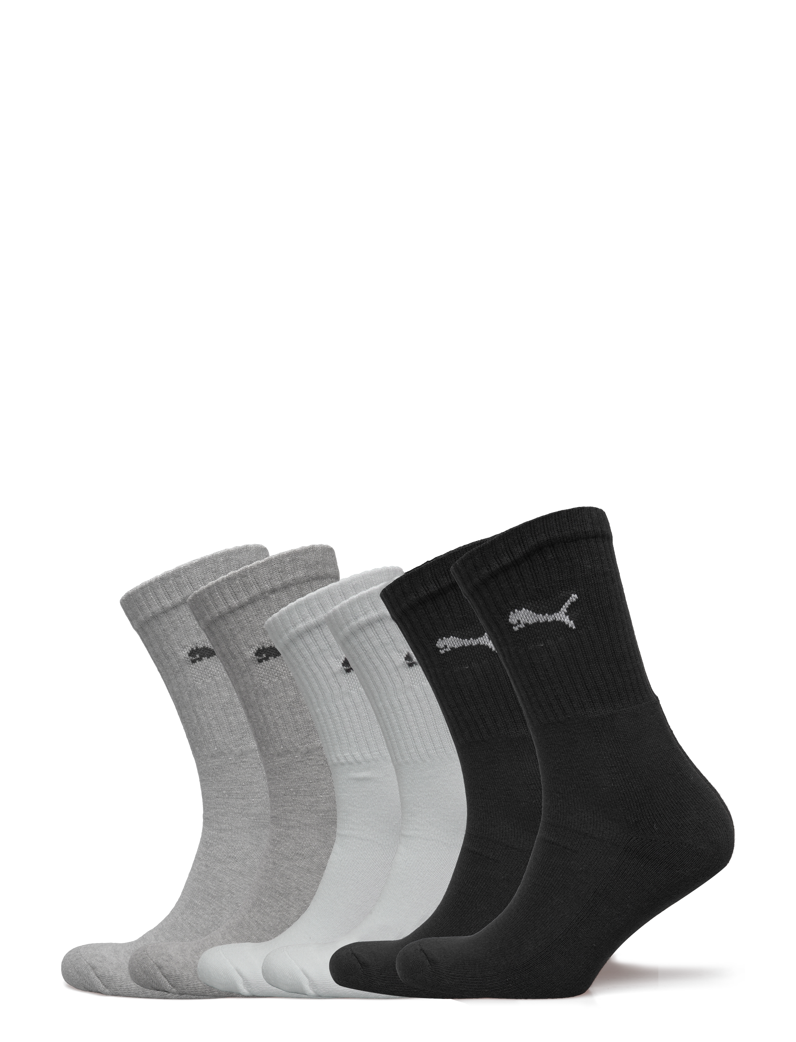 PUMA Puma Unisex Crew Sock 6P Ecom, 39-42, Multi/patterned, Sokker > Almindelige Sokker, Dame