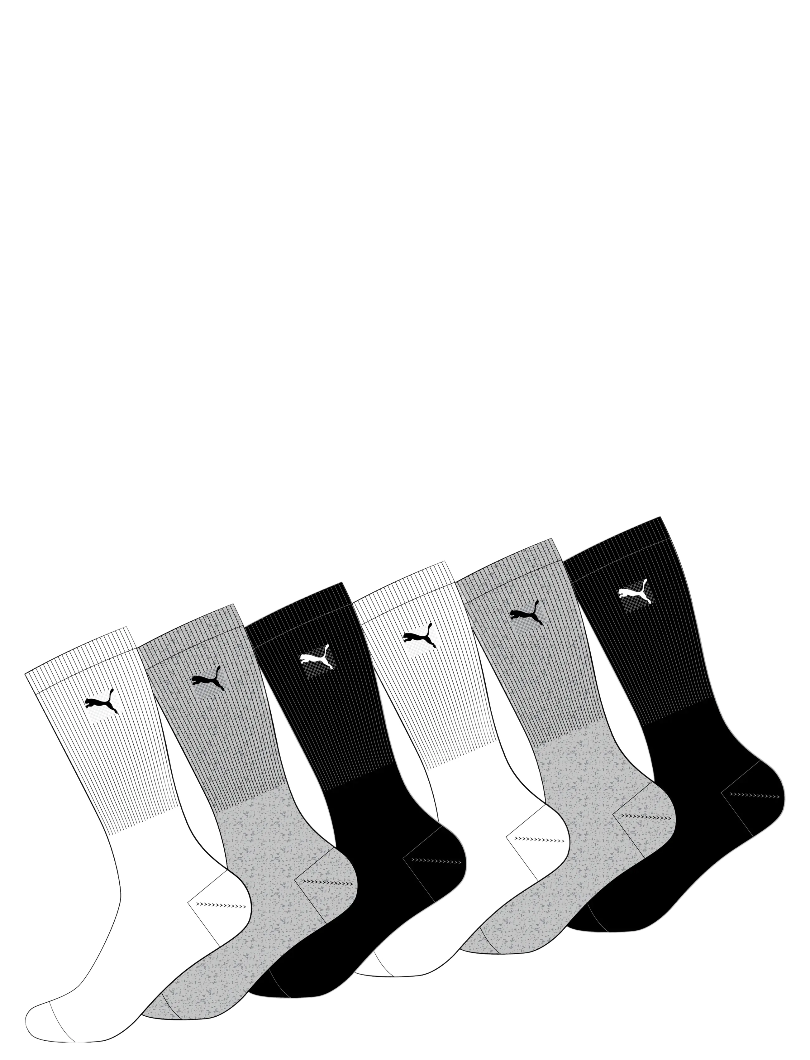 Puma Strumpor PUMA CREW SOCK X6 herr – bild 6
