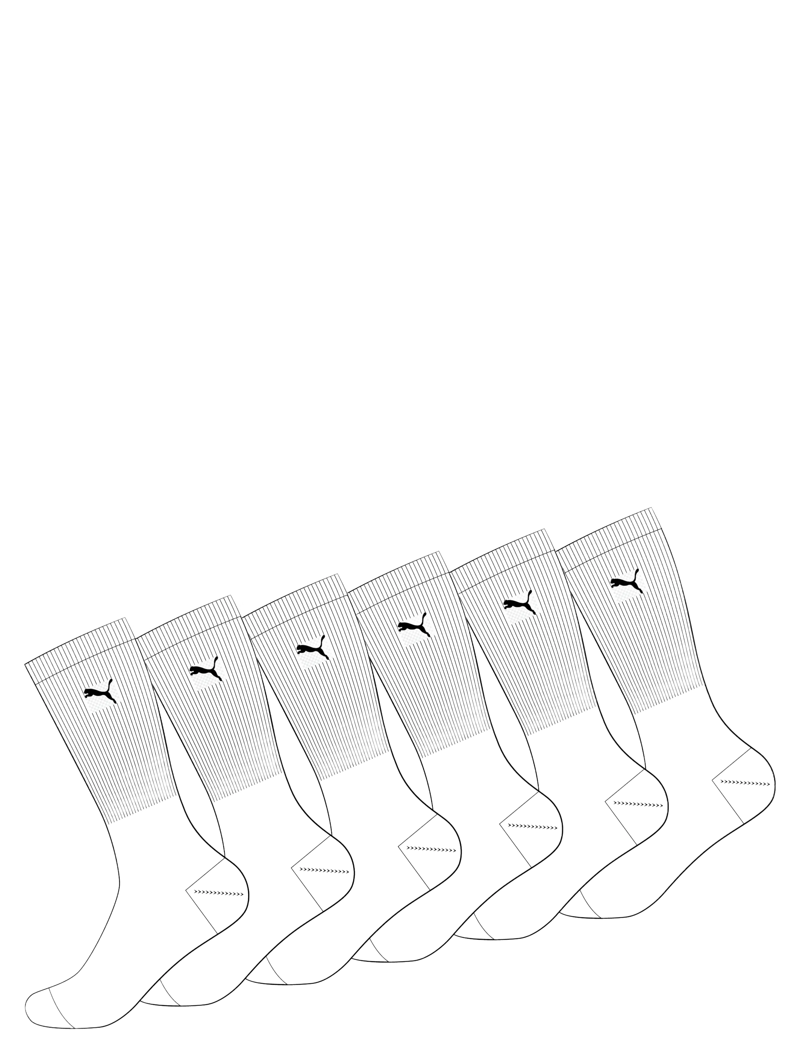 Puma Strumpor PUMA CREW SOCK X6 herr – bild 6