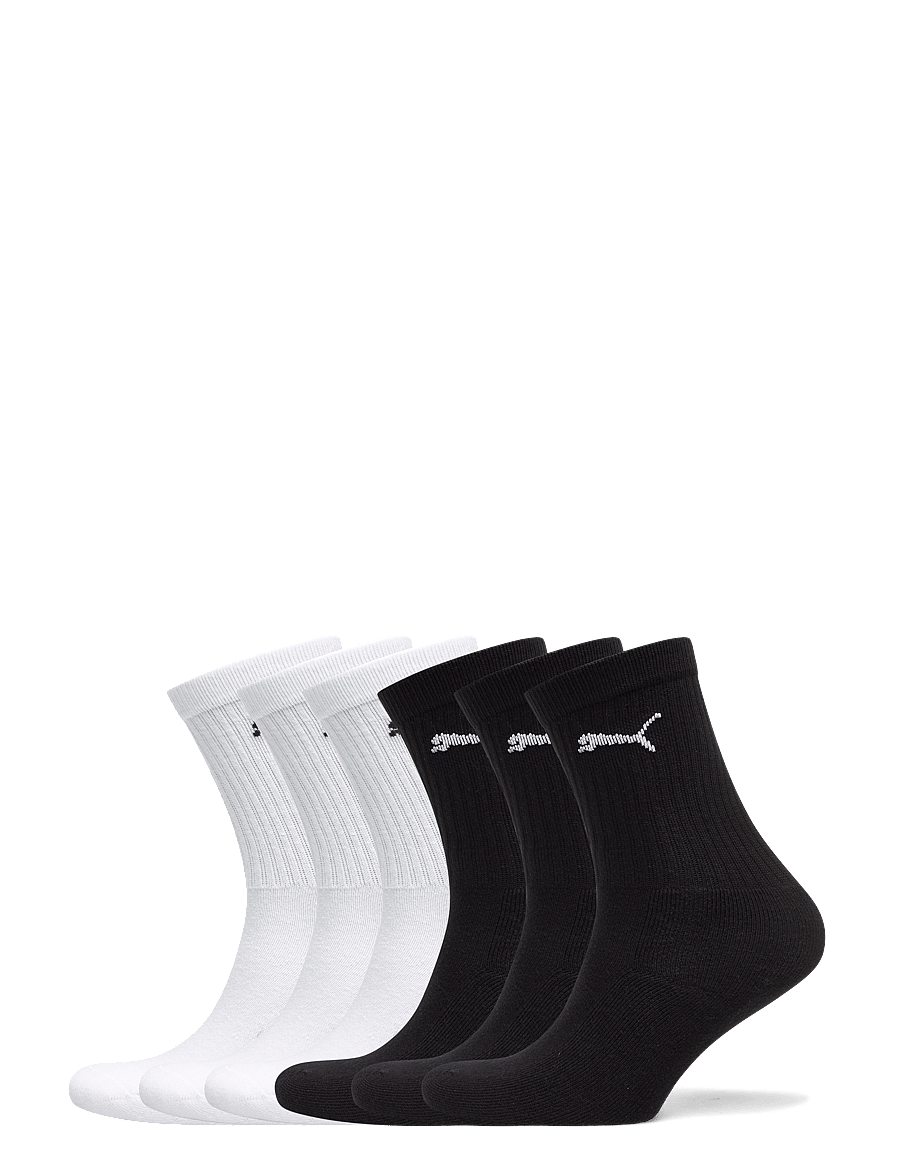PUMA - PUMA JUNIOR CREW SOCK 6P ECOM - strumpor - black / white - 0