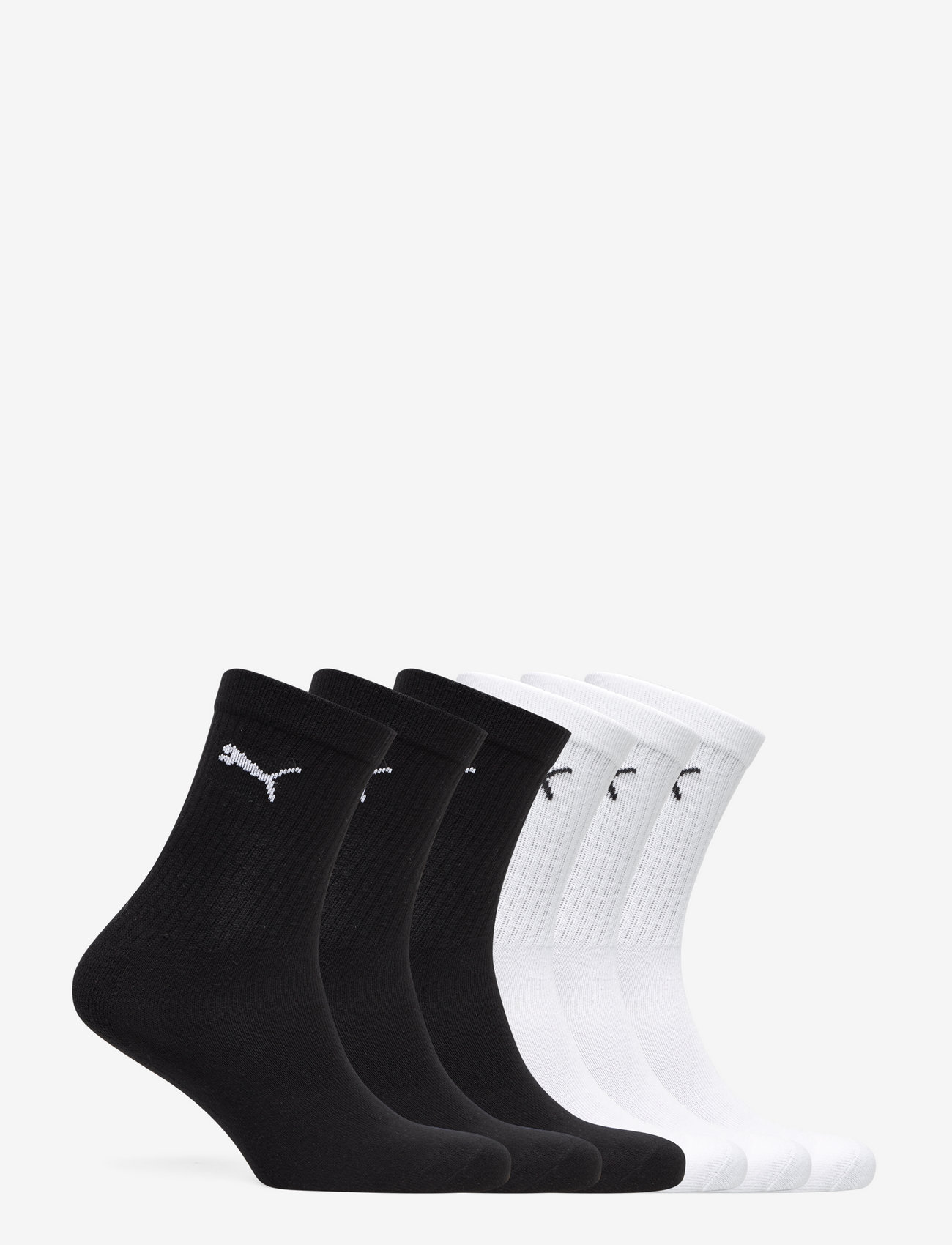 PUMA - PUMA JUNIOR CREW SOCK 6P ECOM - strømper - black / white - 1