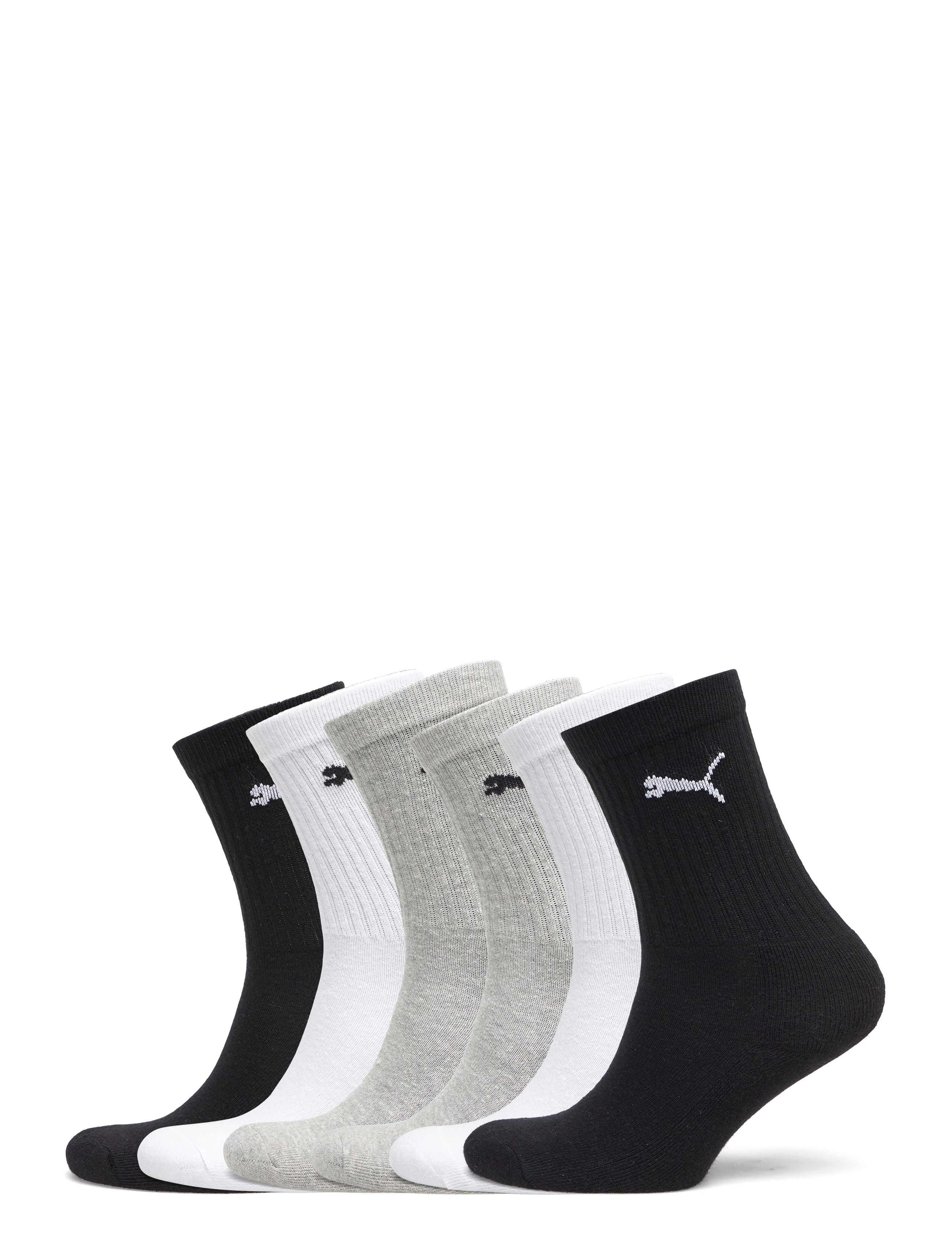 PUMA Puma Junior Crew Sock 6P Ecom, 27-30, Multi/patterned, Sokker & Strømpebukser > Sokker, Børn