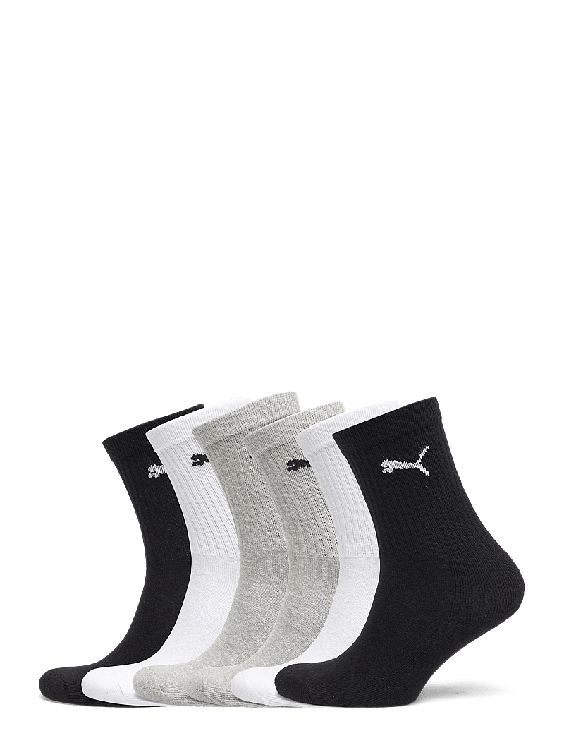 PUMA - PUMA JUNIOR CREW SOCK 6P ECOM - strümpfe - black/white/grey - 0