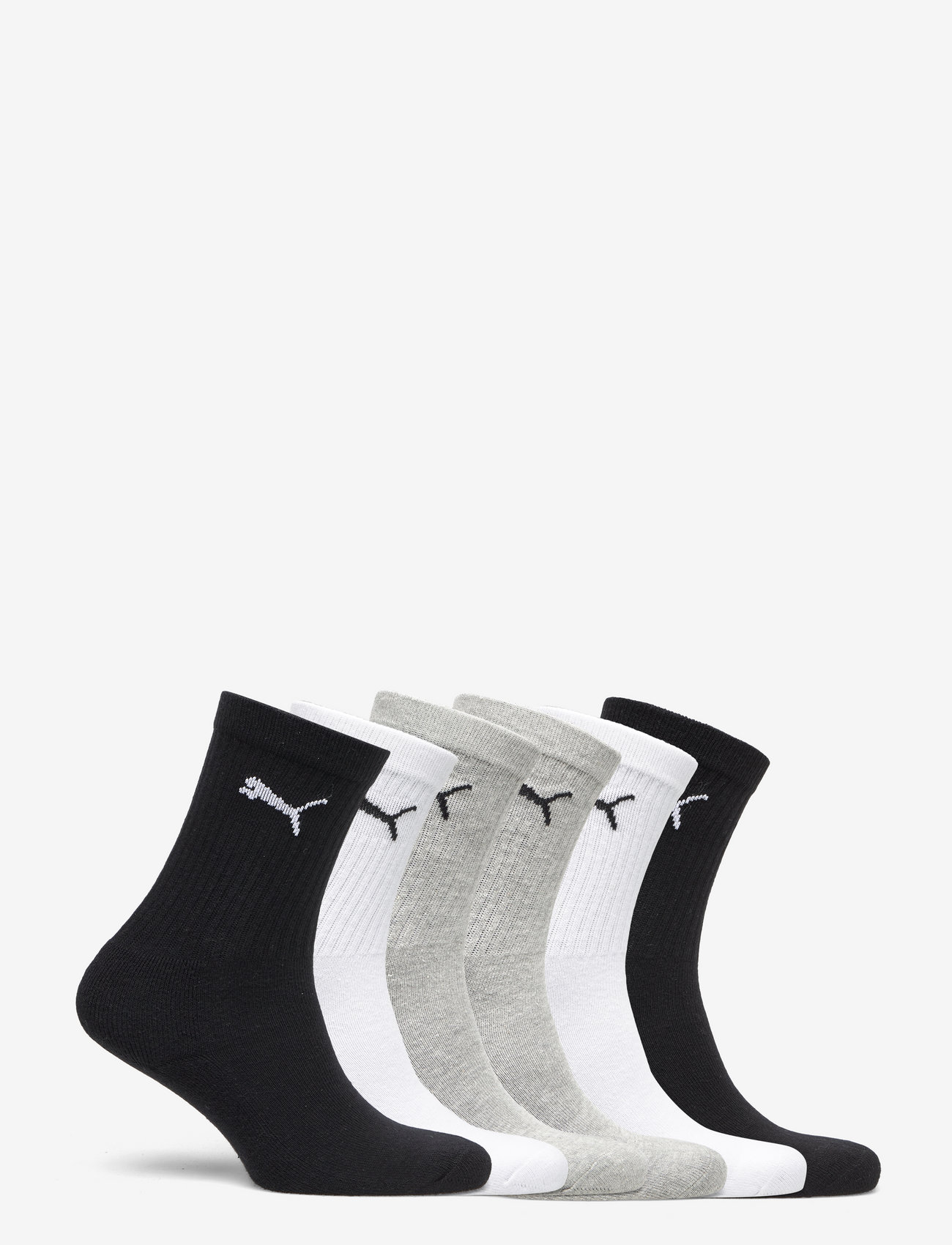 PUMA - PUMA JUNIOR CREW SOCK 6P ECOM - strümpfe - black/white/grey - 1