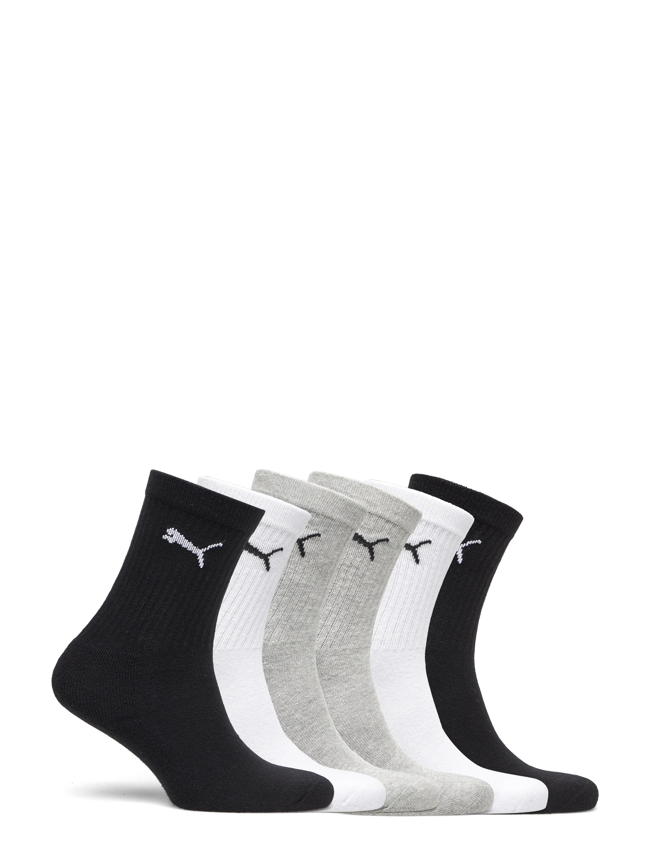 PUMA - PUMA JUNIOR CREW SOCK 6P ECOM - strumpor - black/white/grey - 1