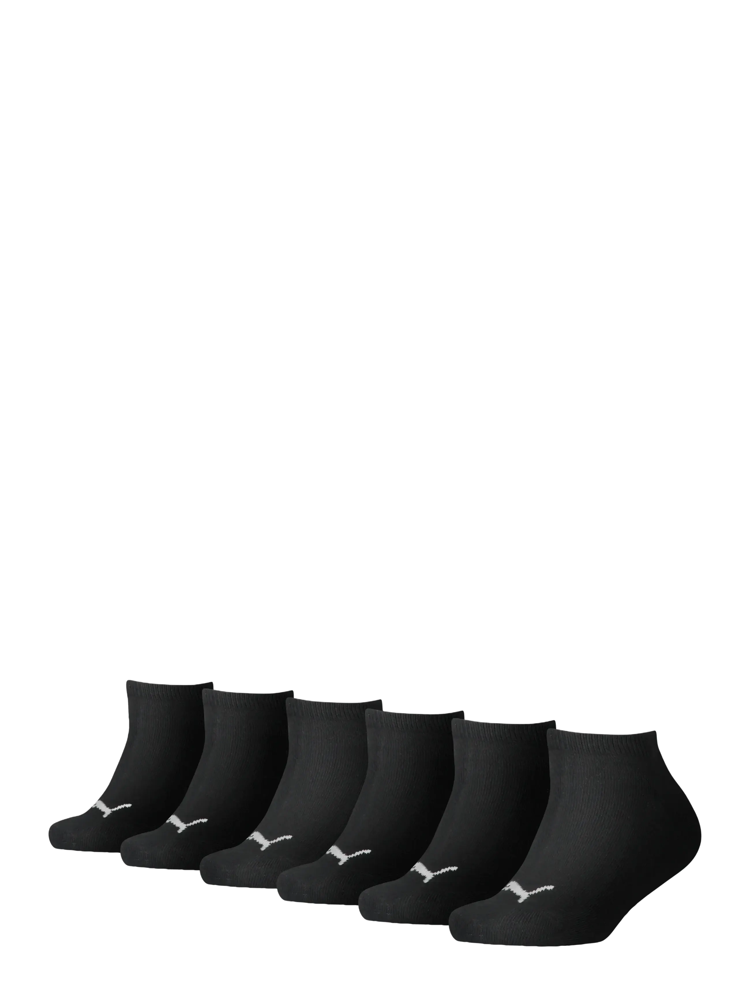 PUMA Puma Kids Invisible 6P Ecom, 23-26, Black, Sokker & Strømpebukser > Sokker, Børn