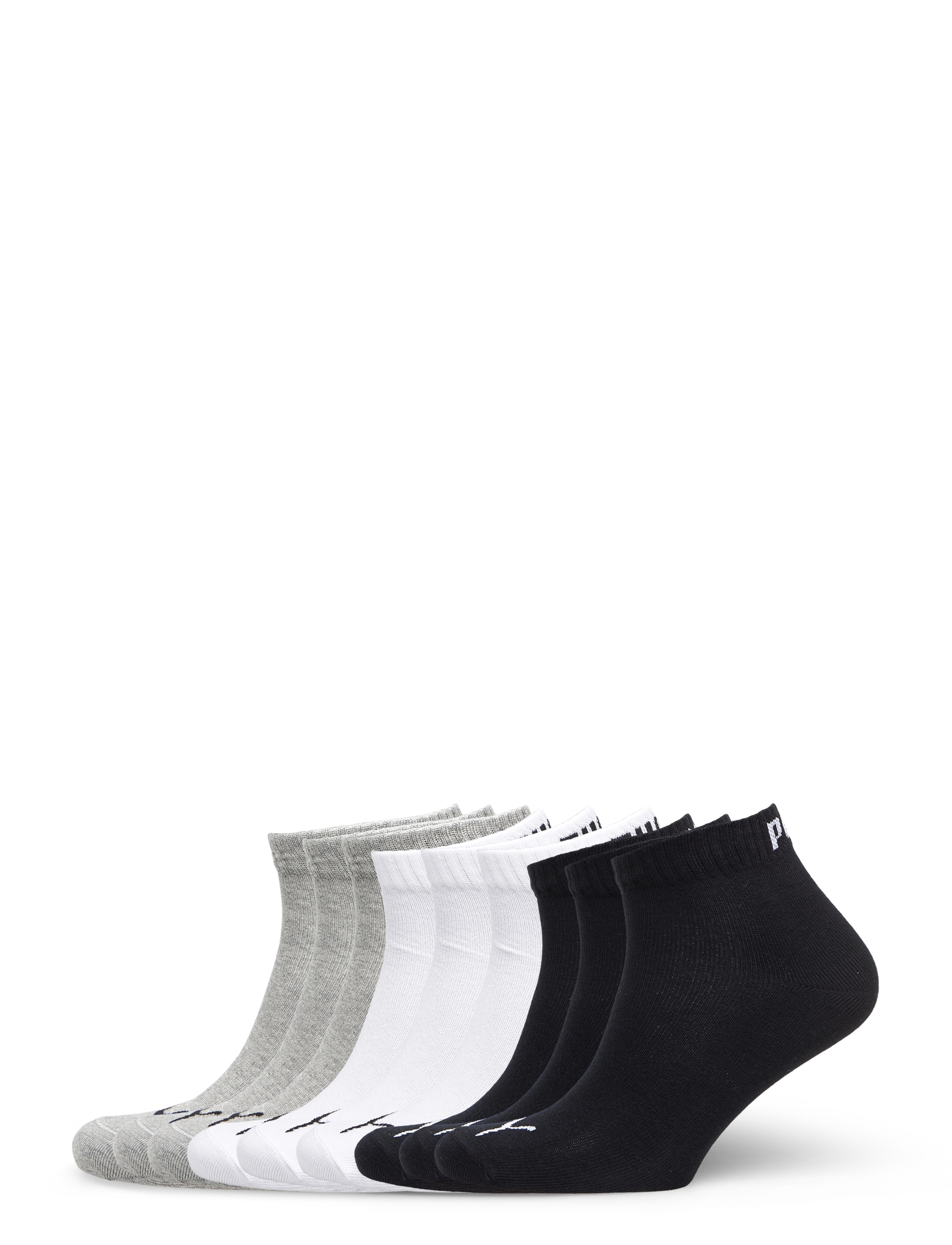 PUMA PUMA KIDS QUARTER 9P ECOM - Sokker - GREY/WHITE/BLACK / black