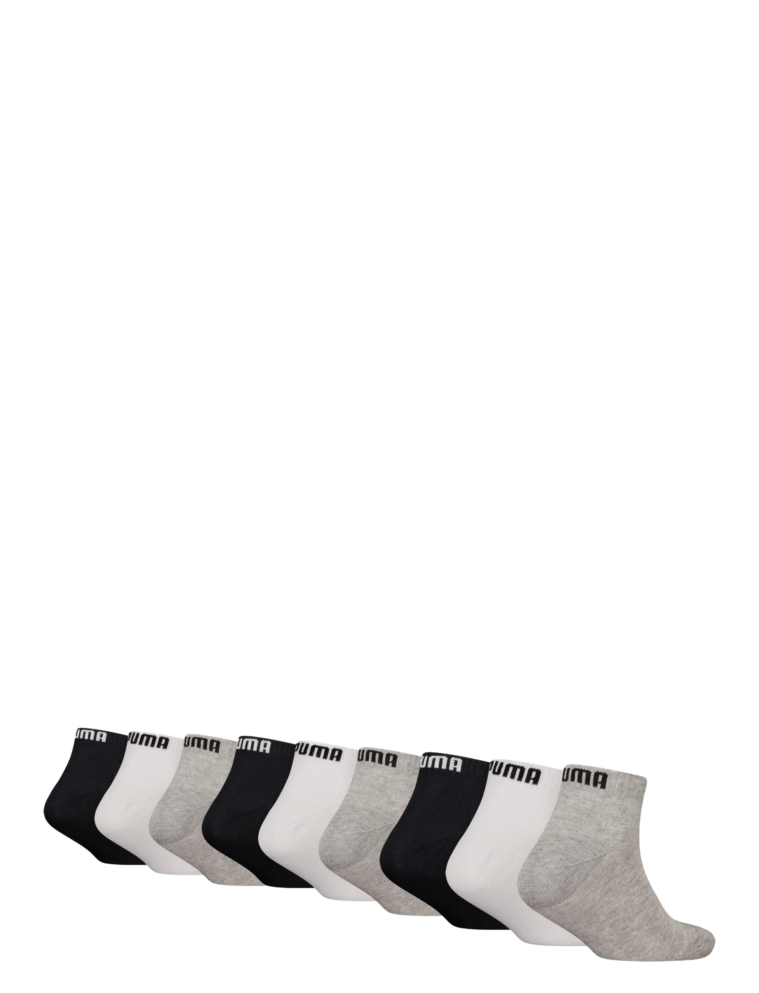 PUMA - PUMA KIDS QUARTER 9P ECOM - sokkar - grey/white/black - 1