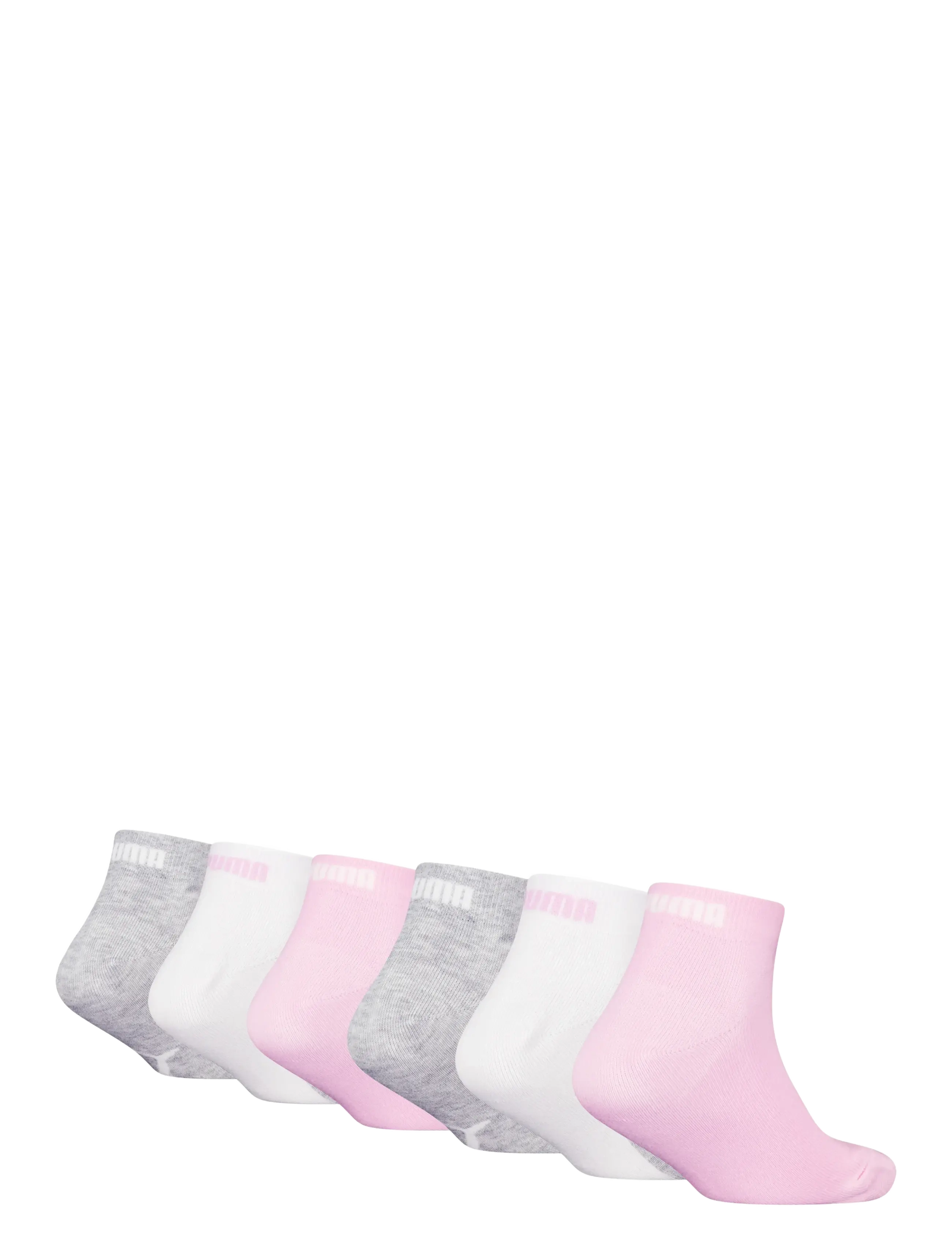 PUMA - PUMA KIDS BWT QUARTER 6P ECOM - socks - pink/grey - 1