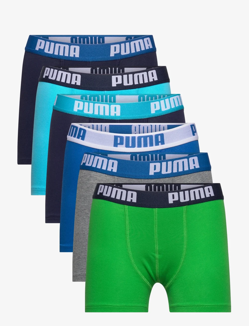 PUMA Puma Boys Basic Boxer 6p Ecom Unterhosen Boozt