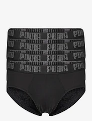 PUMA - PUMA BASIC BRIEF 4P ECOM - multipack underbukser - black/black - 0