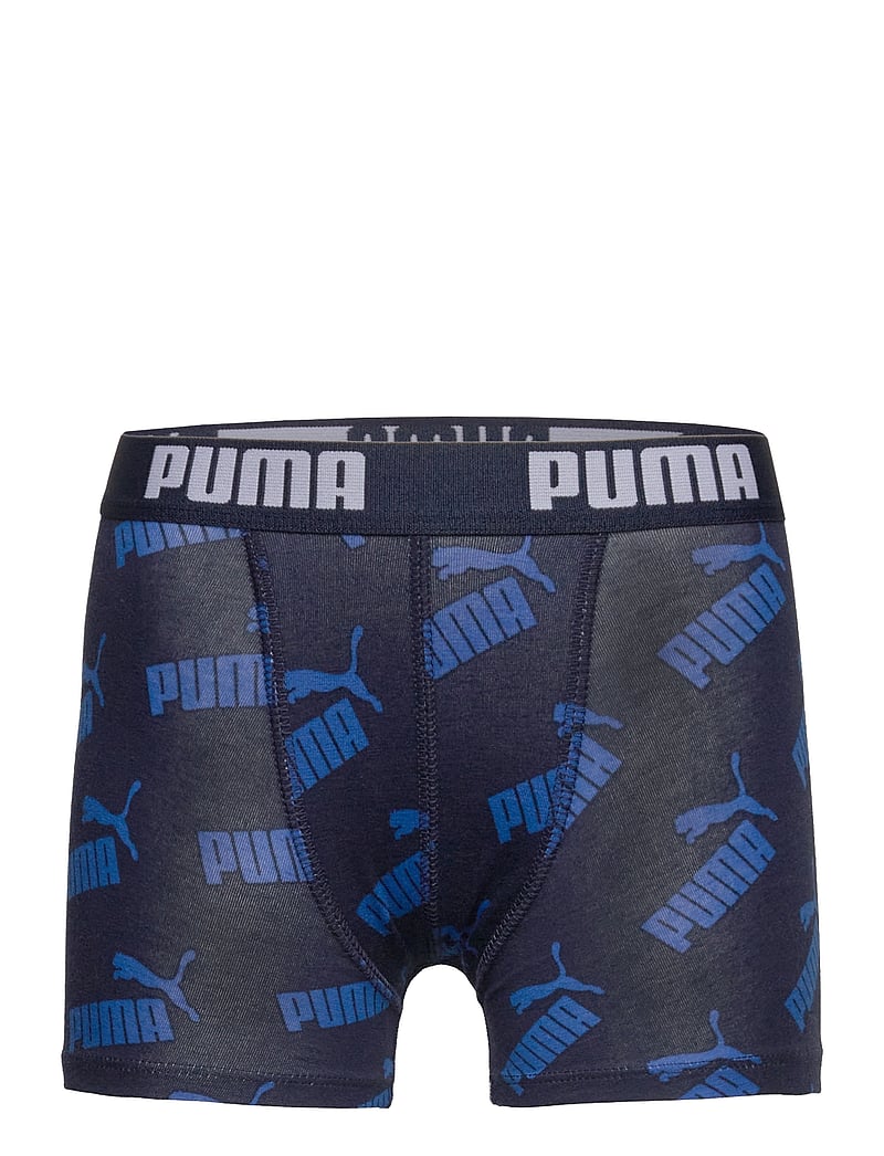 PUMA - PUMA BOYS BASIC BOXER AOP 4P EC - underbukser - blue combo - 4