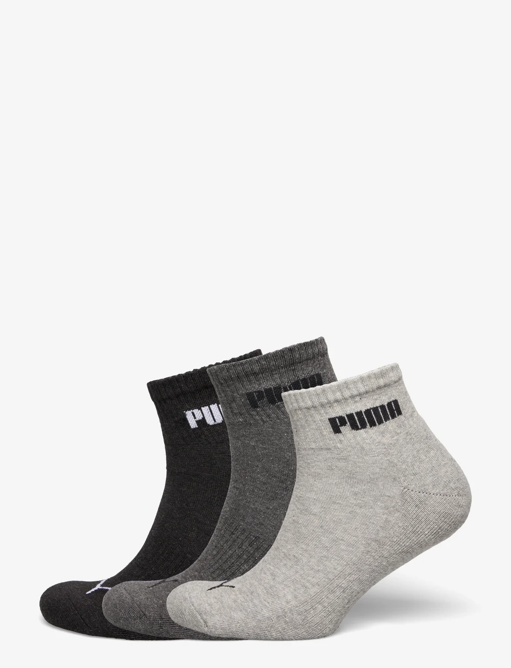 PUMA - PUMA UNISEX CUSHIONED NEXT QUARTE - sportstrømper - grey melange - 0