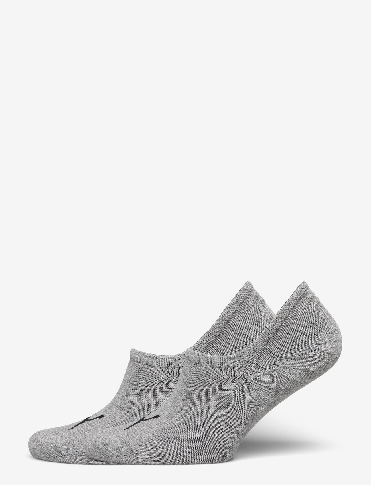 PUMA - PUMA UNISEX HIGH CUT FOOTIE 2P - sportsocken - middle grey melange - 0