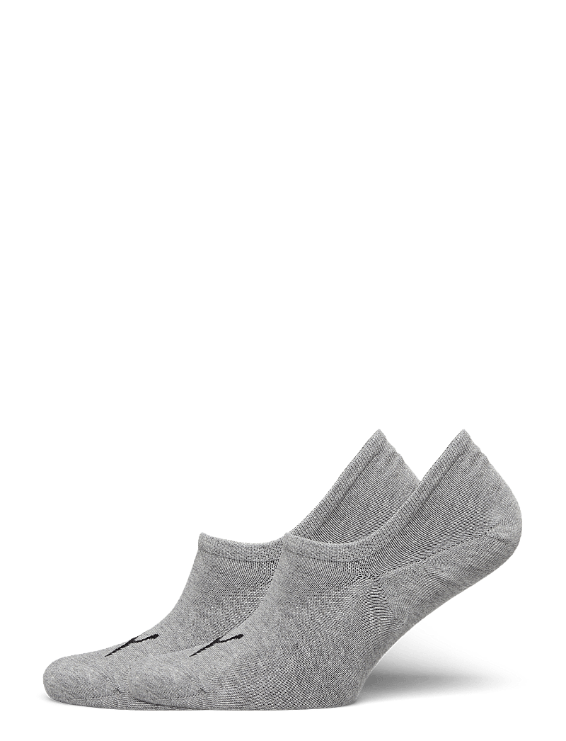PUMA - PUMA UNISEX HIGH CUT FOOTIE 2P - sportsocken - middle grey melange - 0