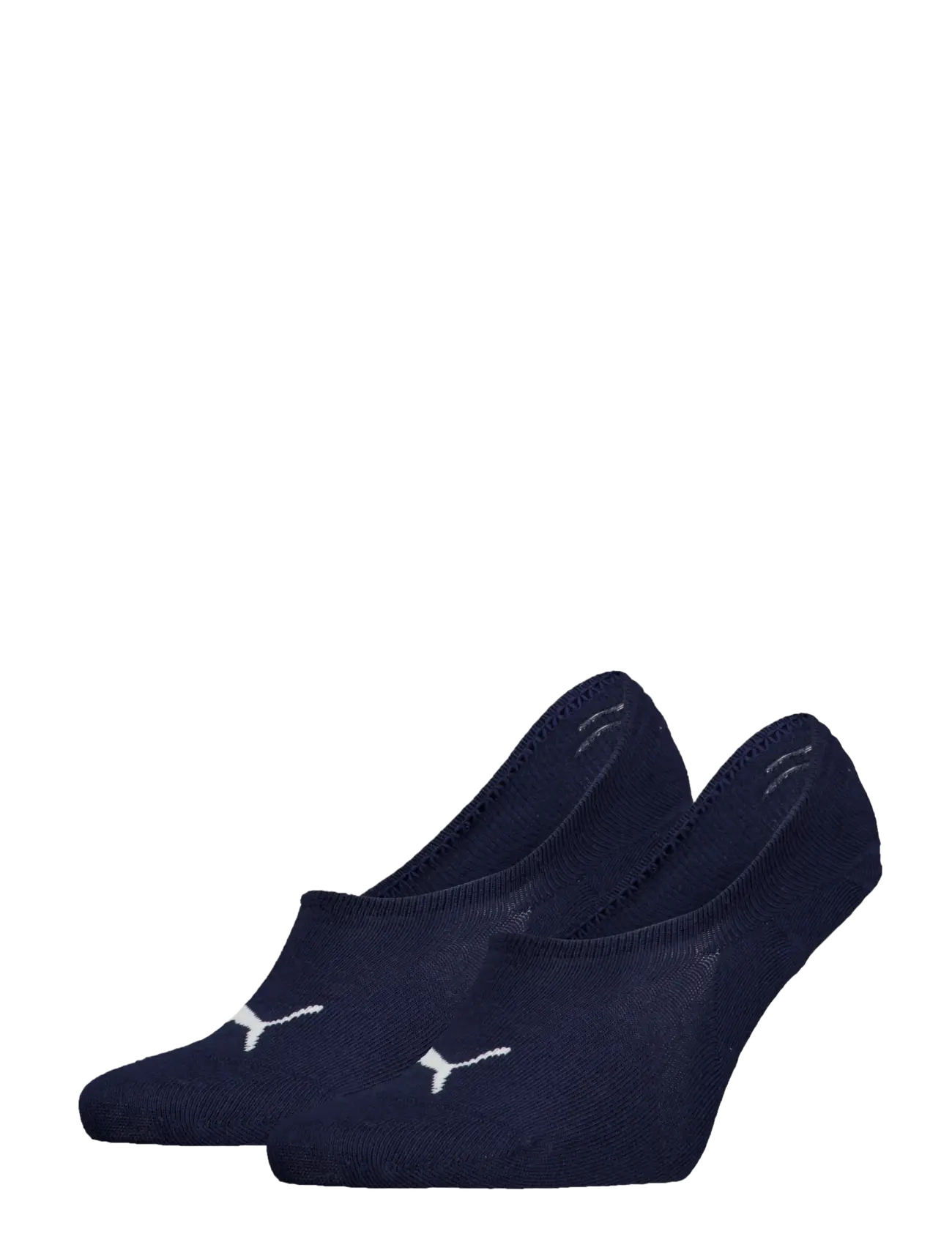 PUMA Puma Unisex High Cut Footie 2P, 39-42, Navy, Sport Clothing > Sport Socks, Dame