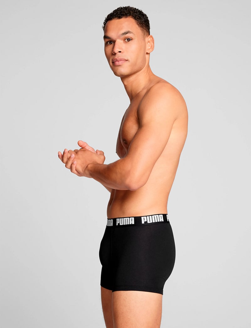 PUMA - PUMA MEN EVERYDAY BASIC BOXERS 2P - trunks - black / black - 3
