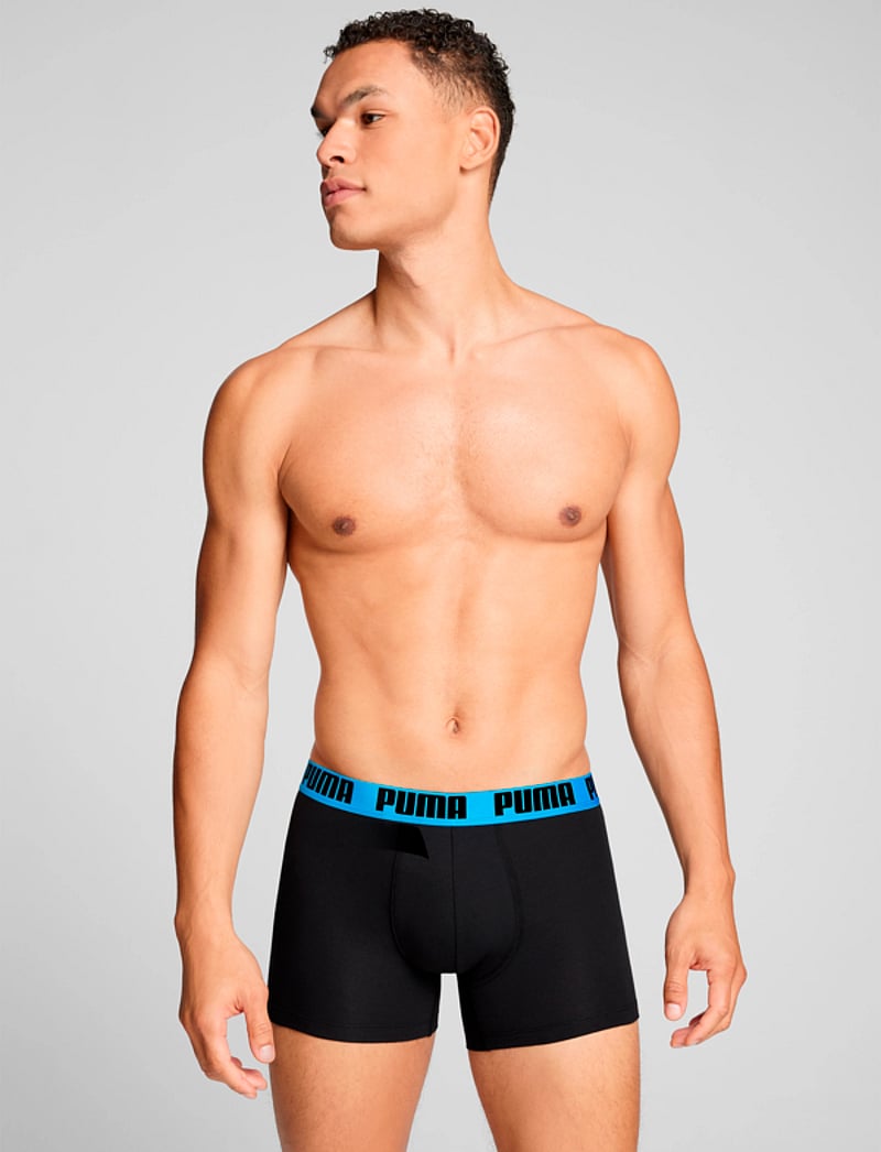 PUMA - PUMA MEN EVERYDAY BASIC BOXERS 2P - boxerkalsonger - black pop - 2