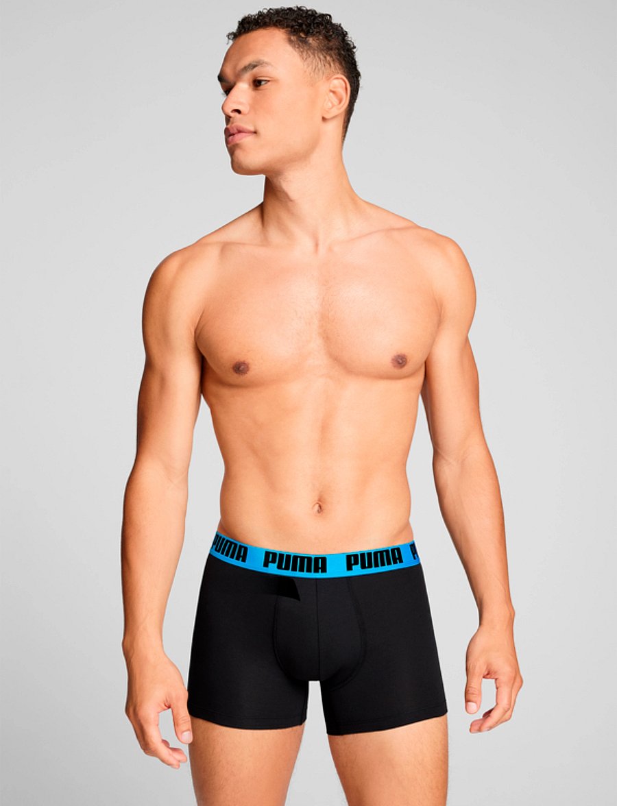 PUMA - PUMA MEN EVERYDAY BASIC BOXERS 2P - boxershorts - black pop - 2