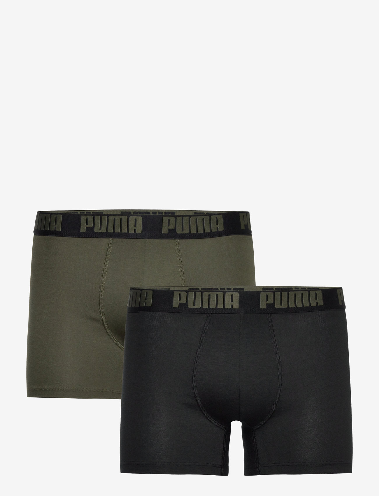 PUMA - PUMA MEN EVERYDAY BASIC BOXERS 2P - boxer briefs - forest night tonal - 1