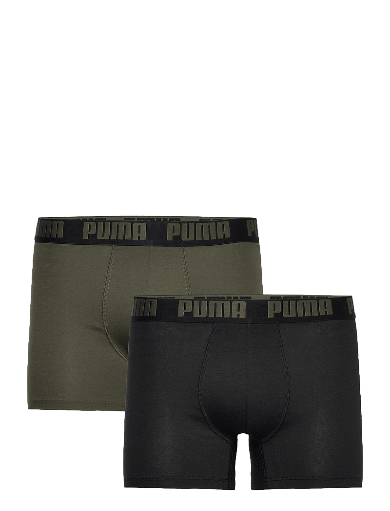 PUMA - PUMA MEN EVERYDAY BASIC BOXERS 2P - boxer briefs - forest night tonal - 1